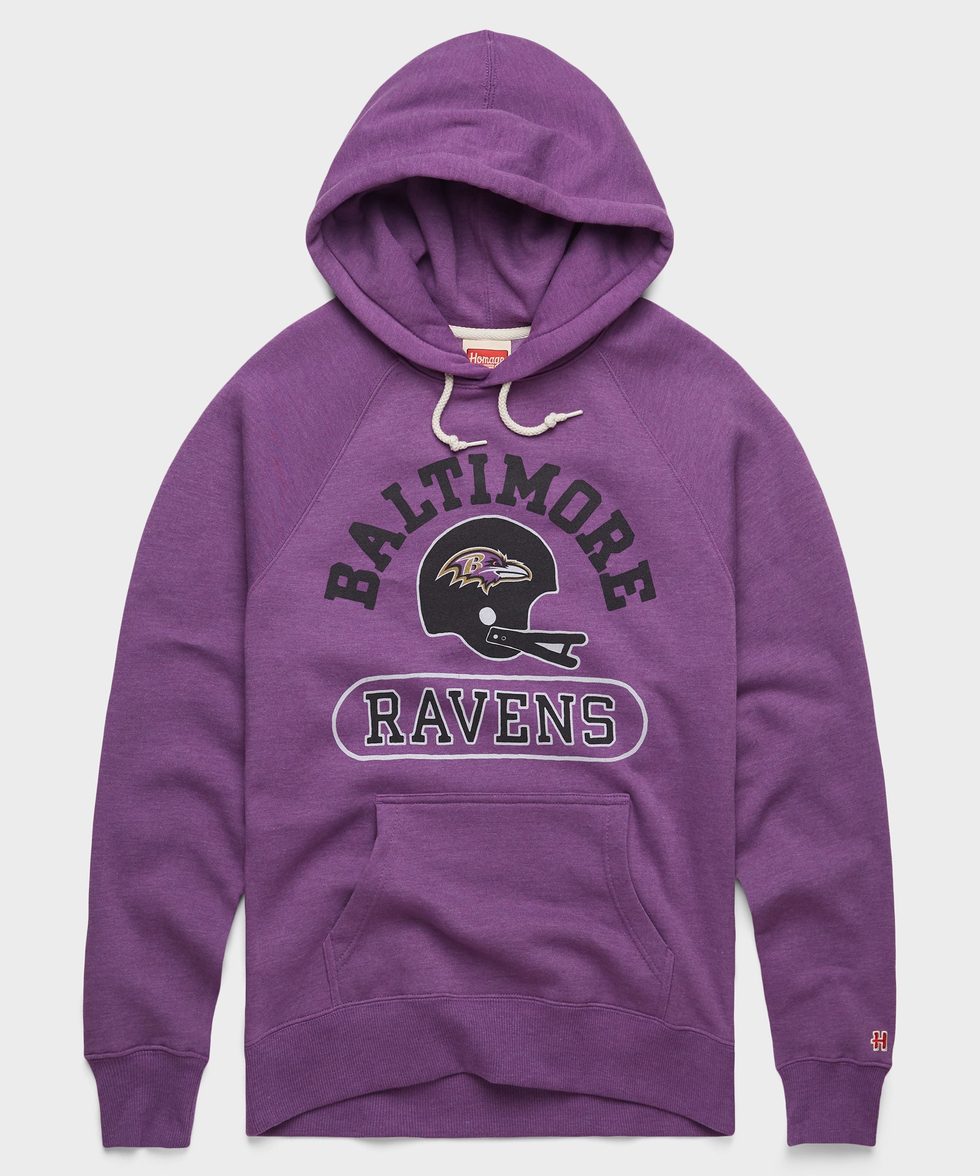 Baltimore Ravens Throwback Helmet Hoodie