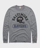 Baltimore Ravens Throwback Helmet Long Sleeve Tee