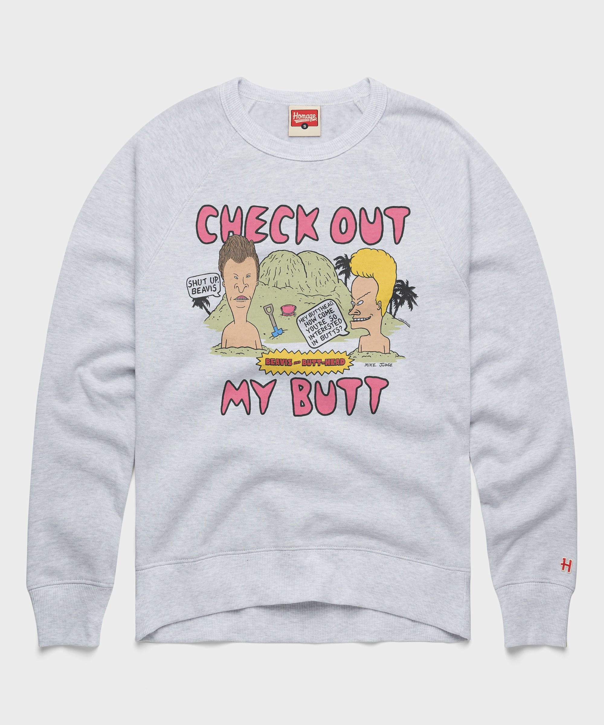 Beavis And Butt Head Check Out My Butt Crewneck