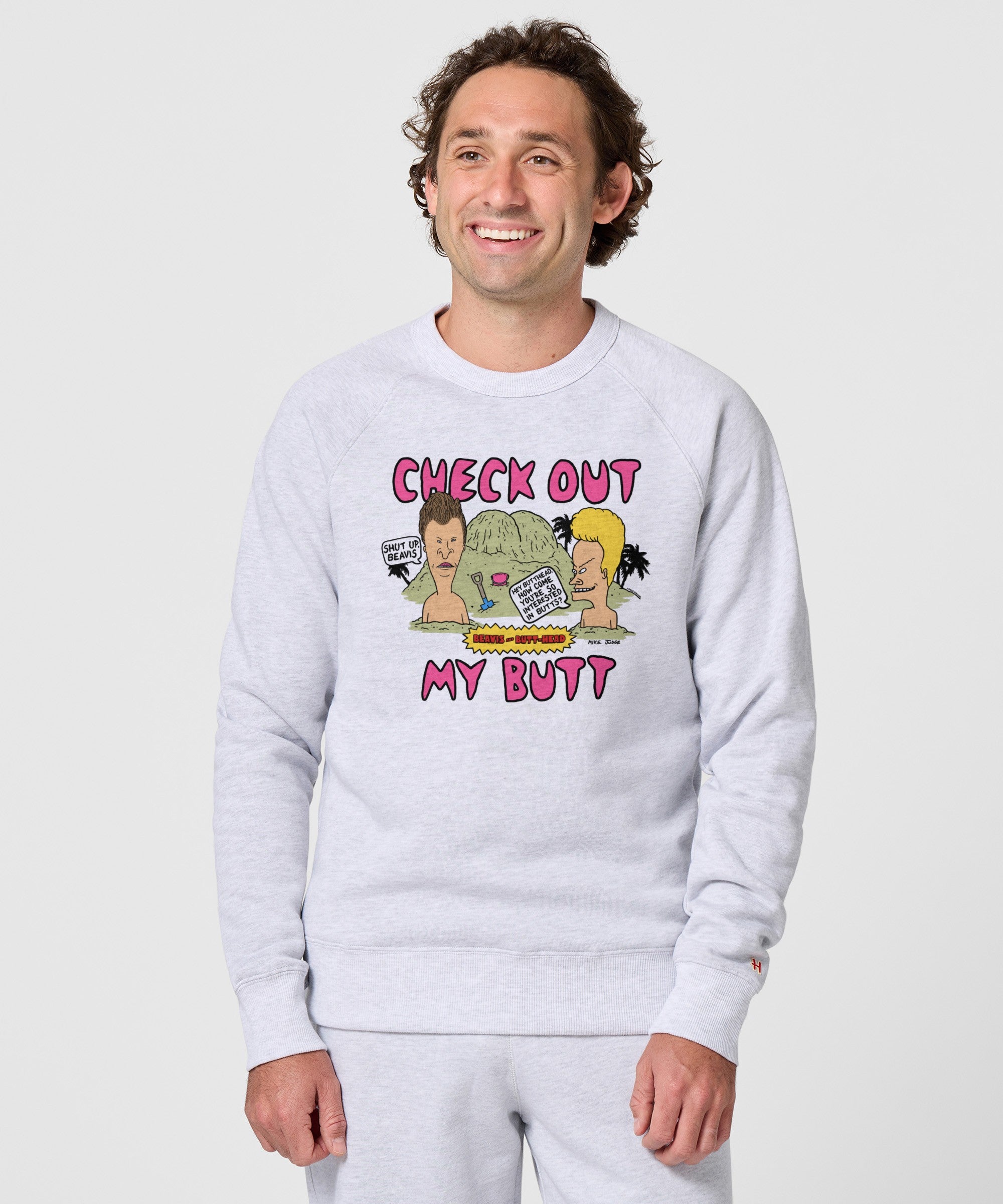 Beavis And Butt Head Check Out My Butt Crewneck
