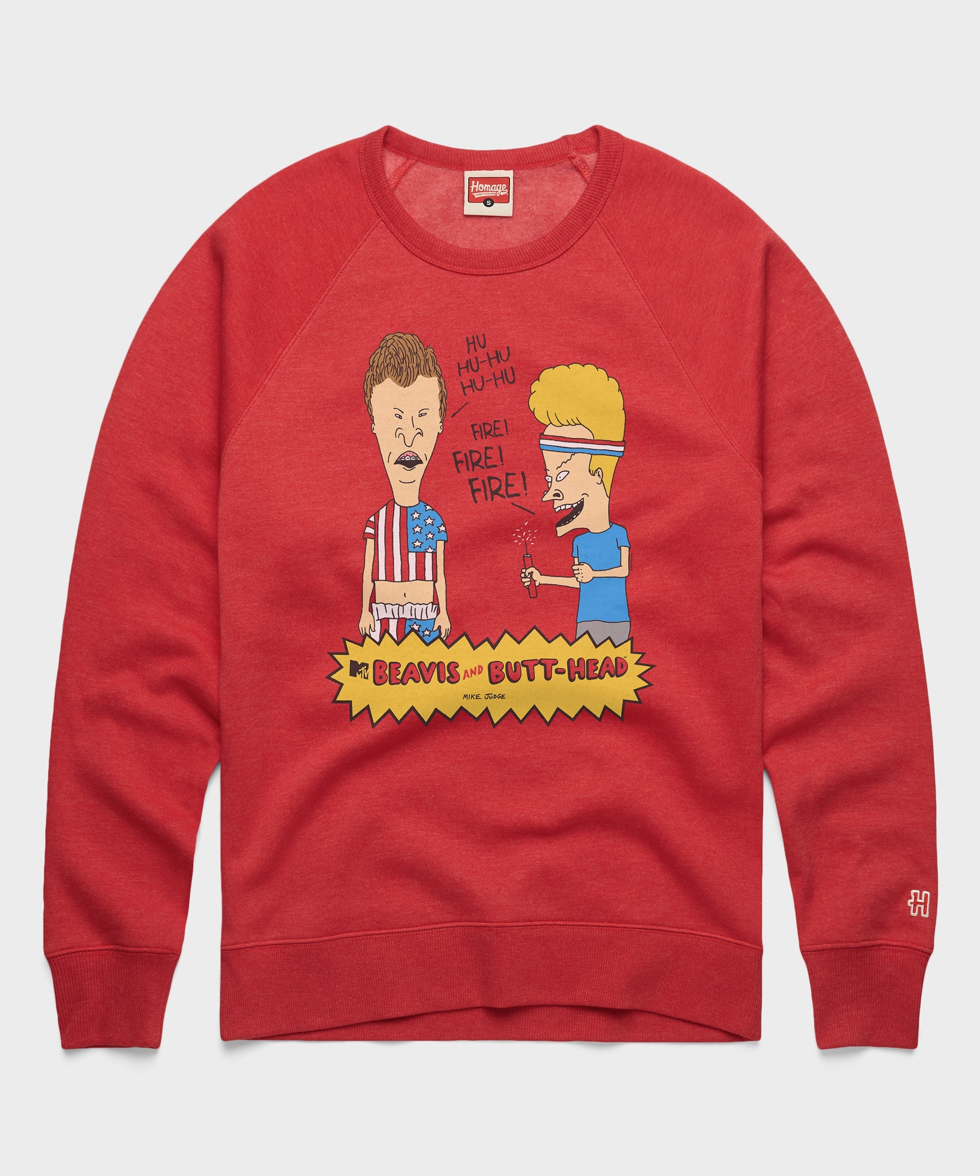 Beavis And Butt Head Fireworks Crewneck