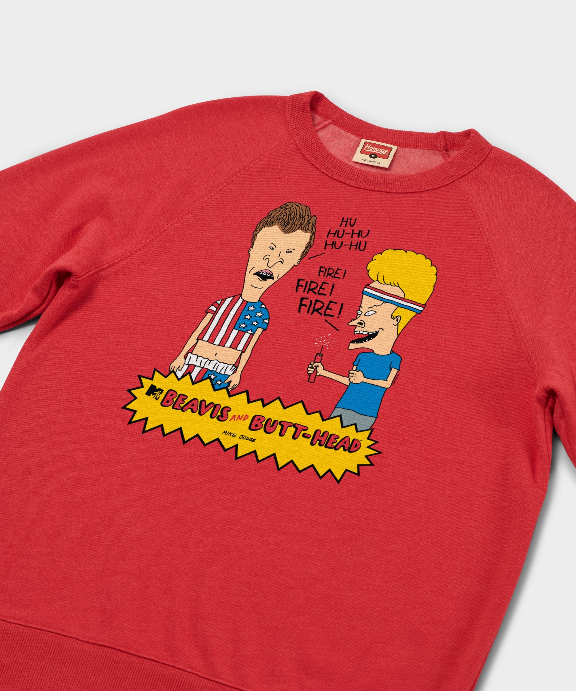 Beavis And Butt Head Fireworks Crewneck