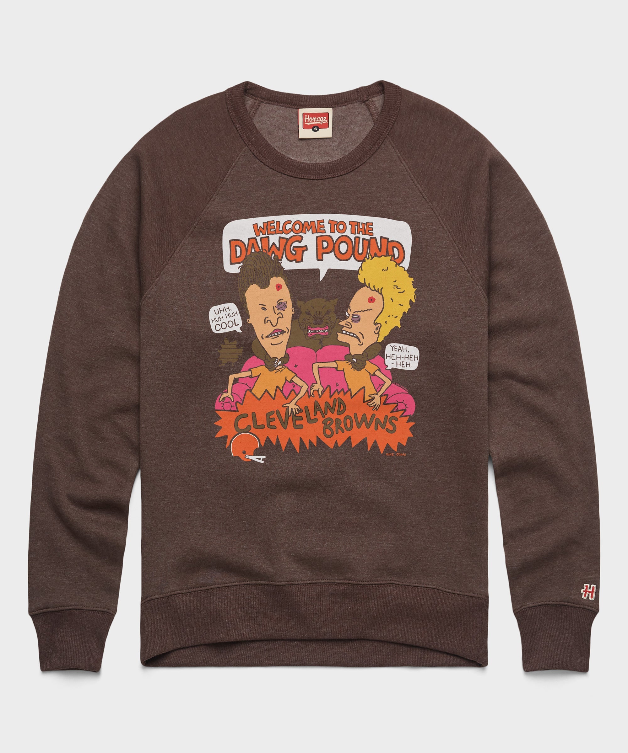 Beavis And Butt Head X Cleveland Browns Dawg Pound Crewneck