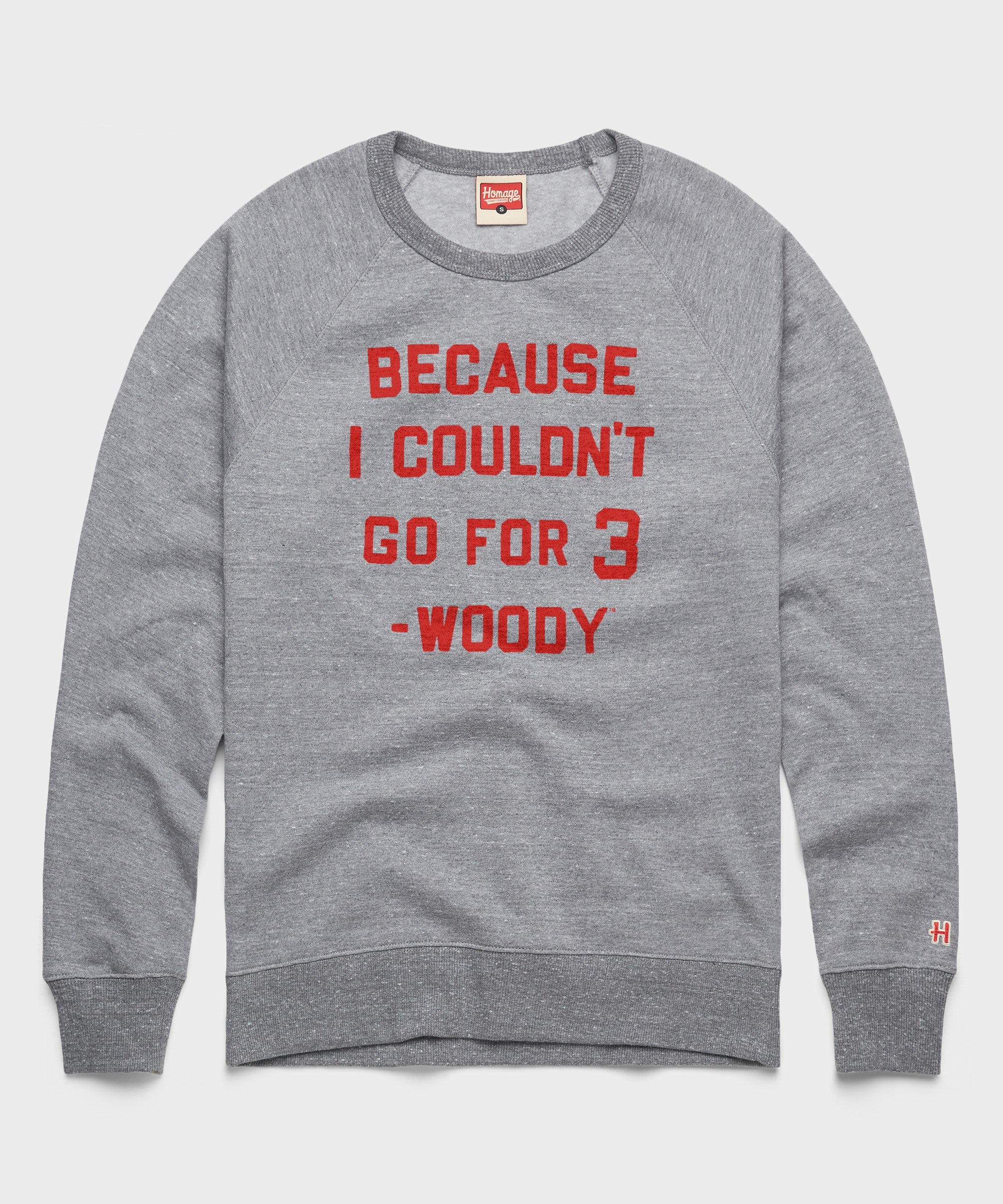 Go For Three Because I Couldn't Go For 3 Crewneck | Retro Ohio State Sweatshirt – HOMAGE