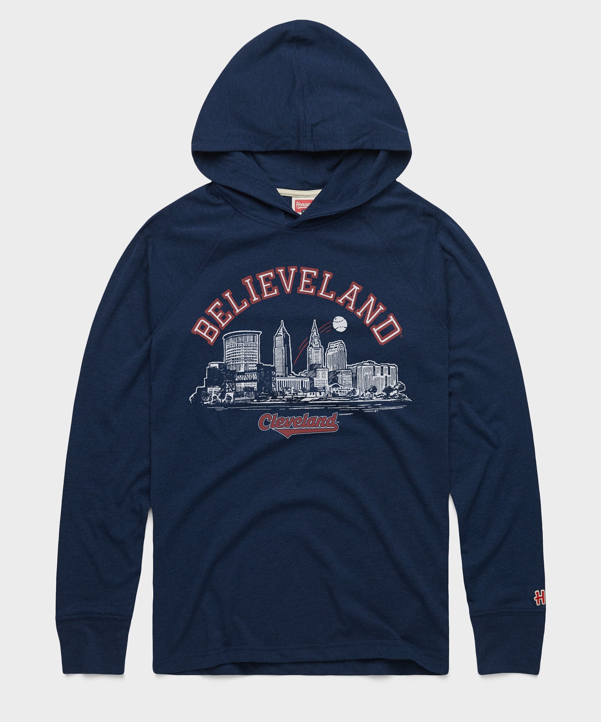 Believeland Cleveland Baseball Lightweight Hoodie