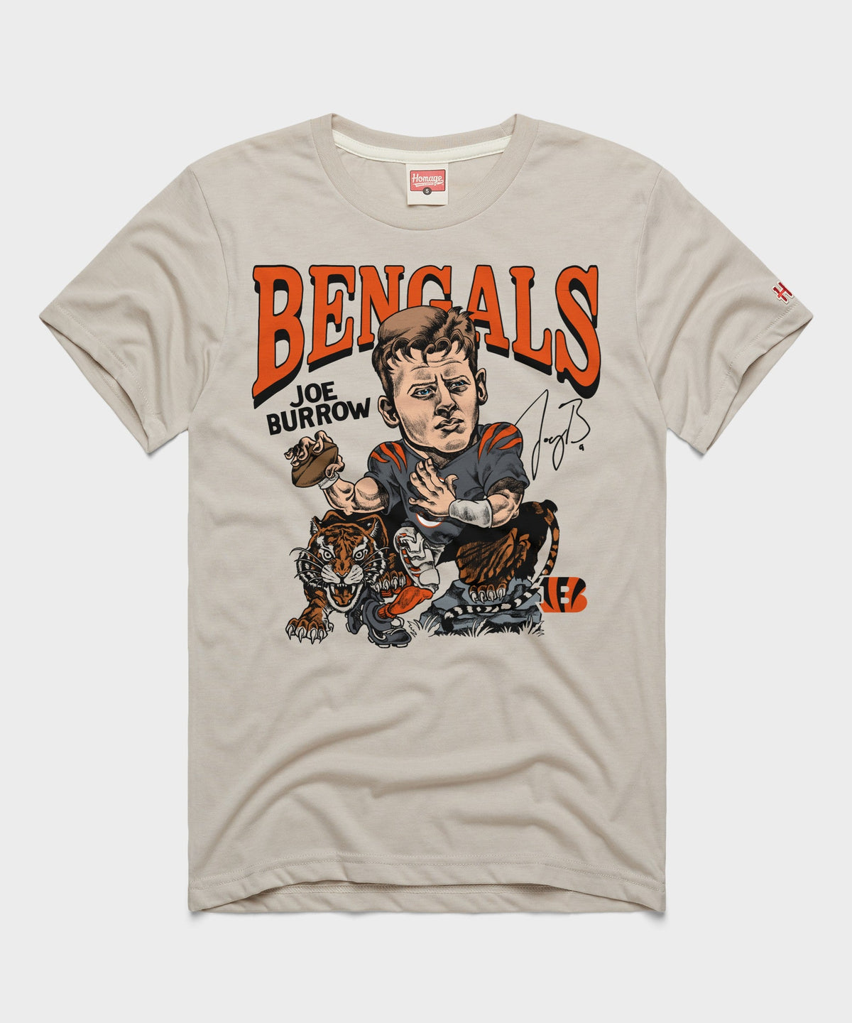 Bengals Joe Burrow Signature Tiger