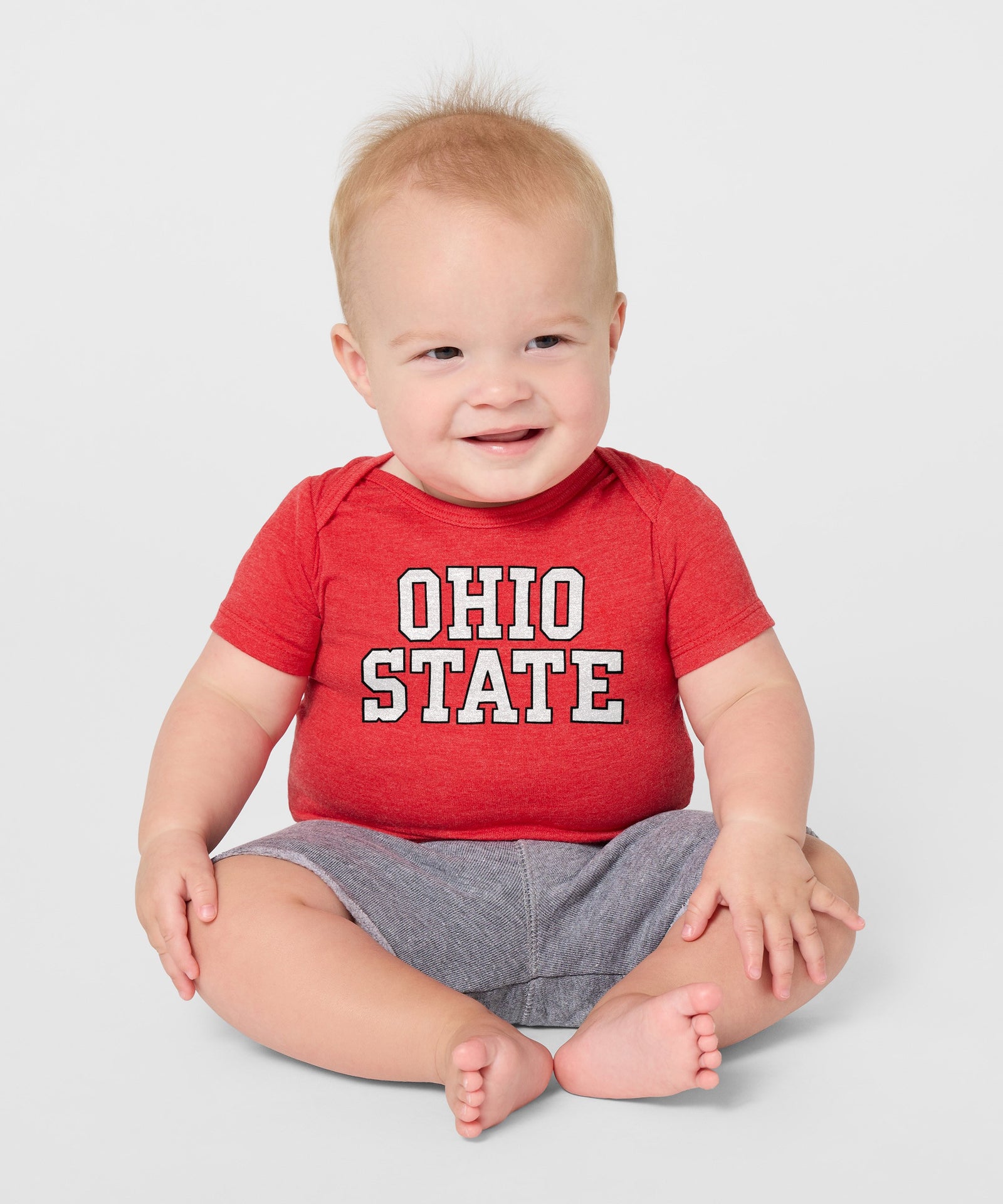 Block Ohio State Baby One Piece