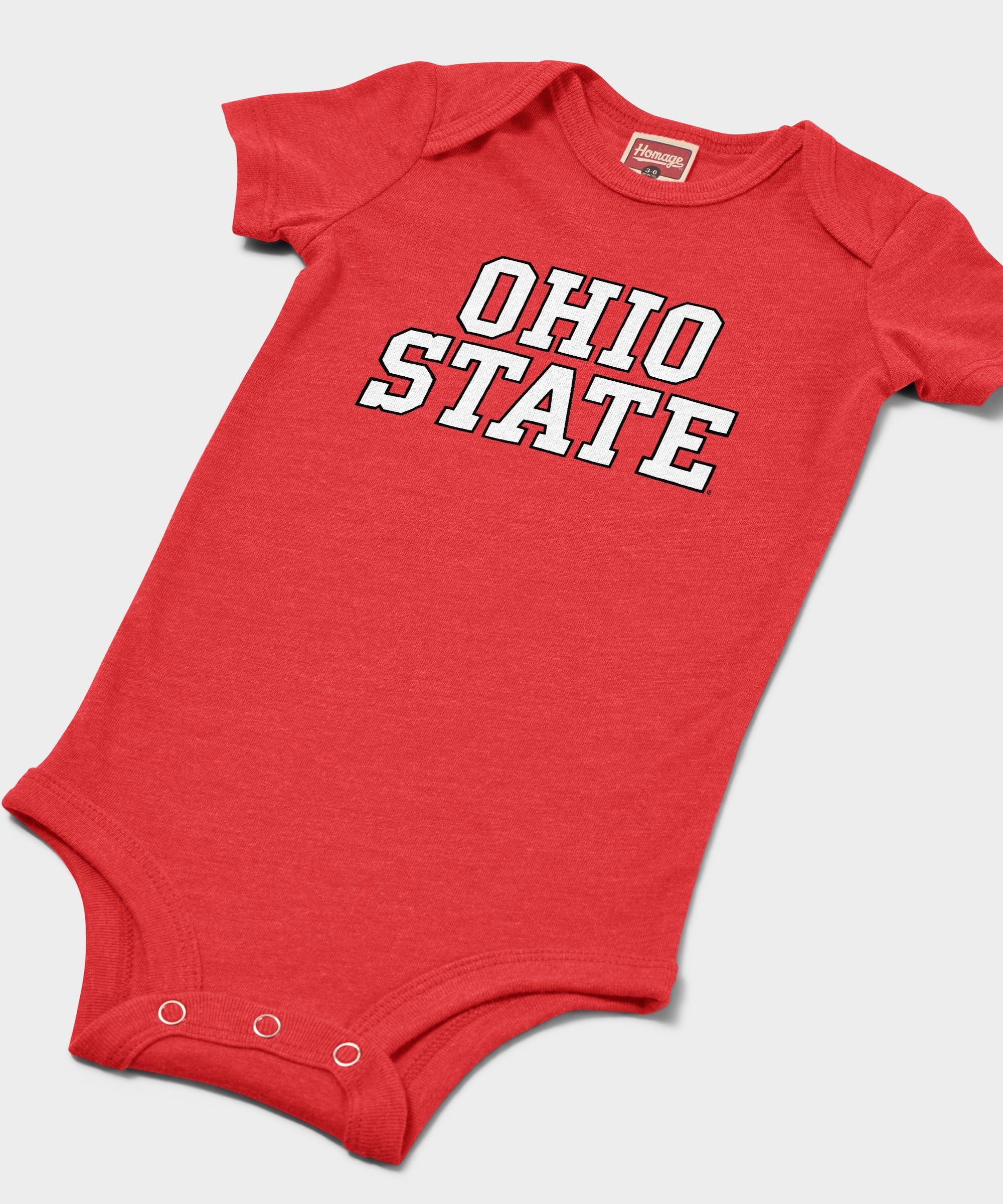 Block Ohio State Baby One Piece