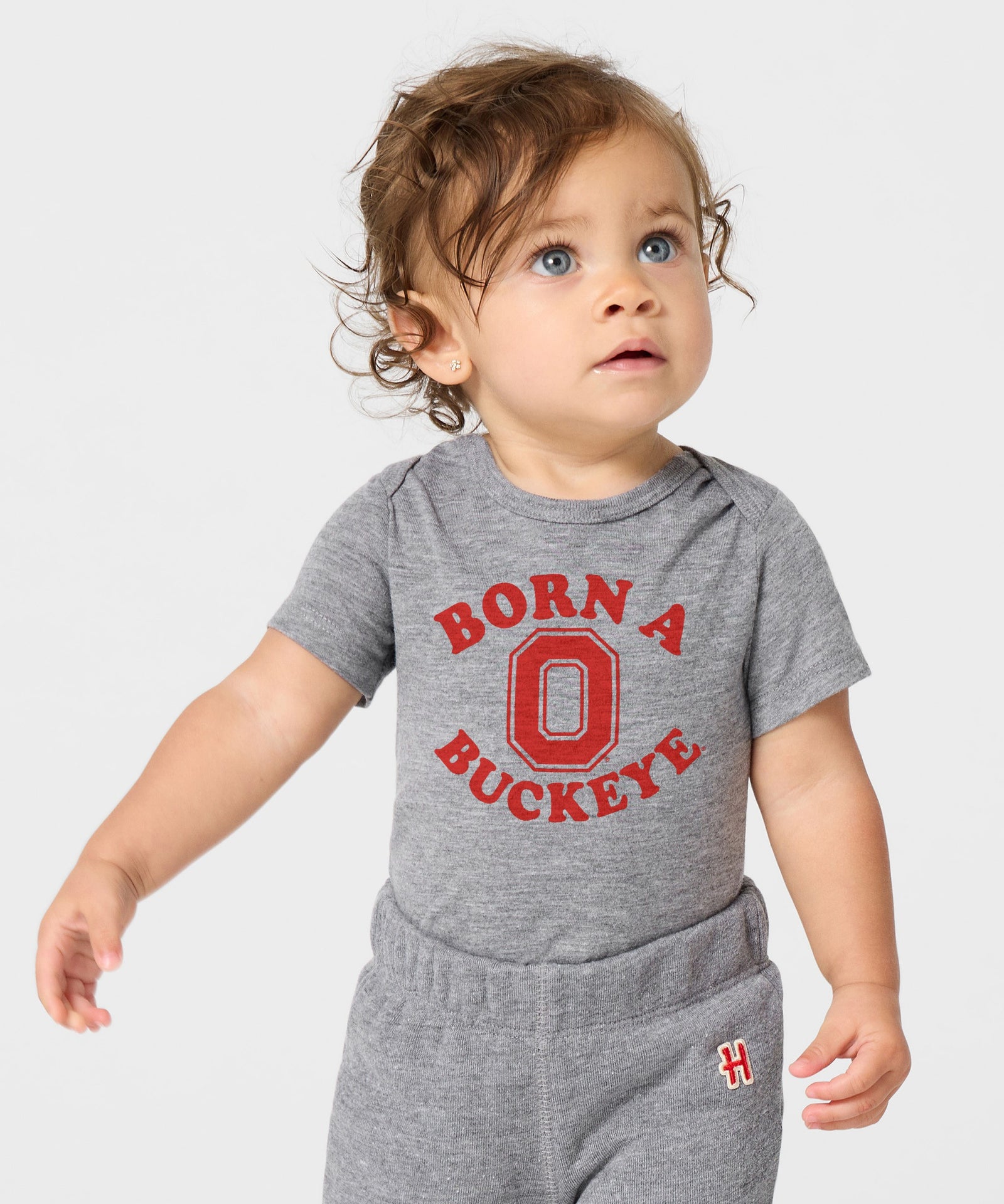 Born A Buckeye Baby One Piece
