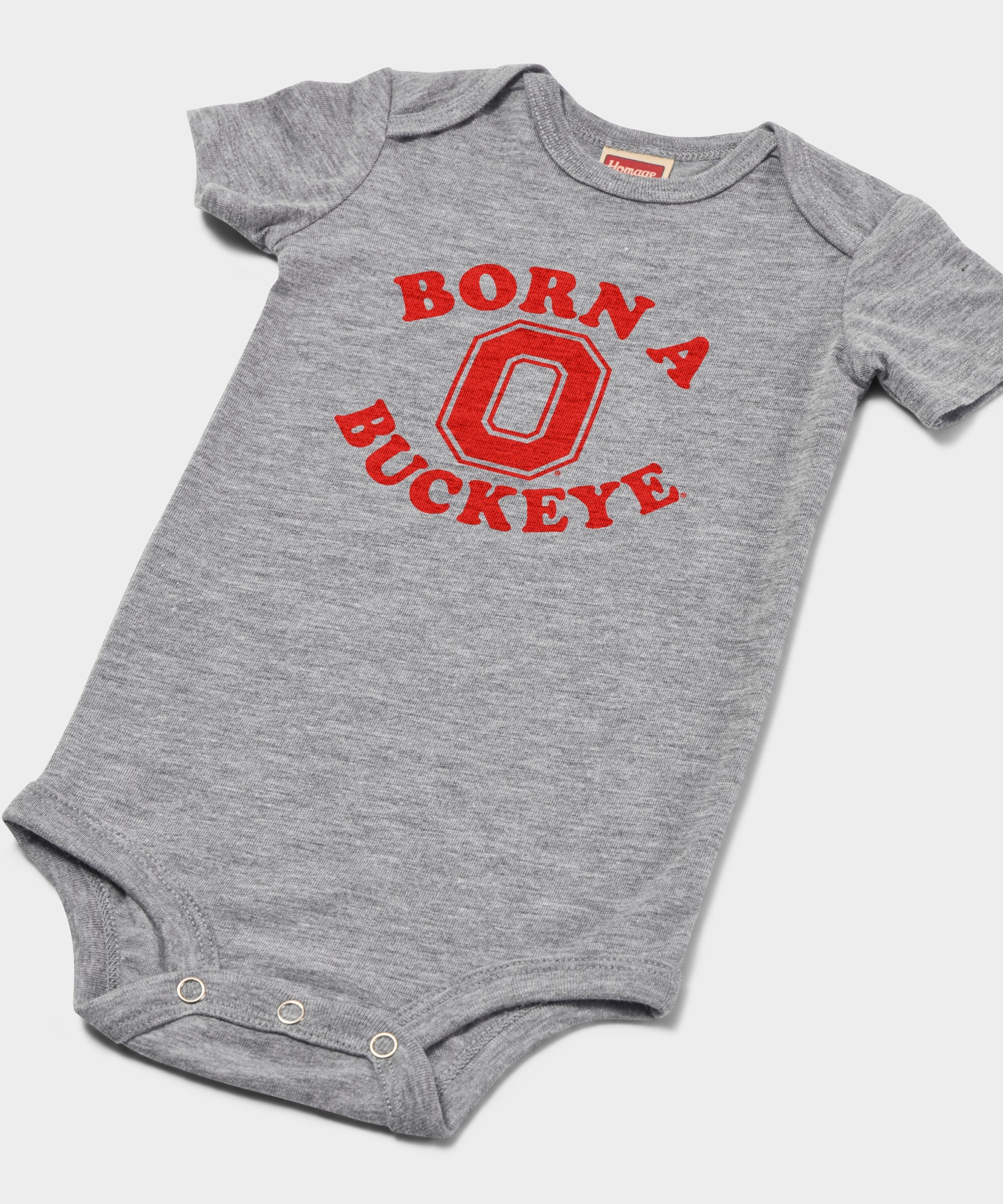 Born A Buckeye Baby One Piece