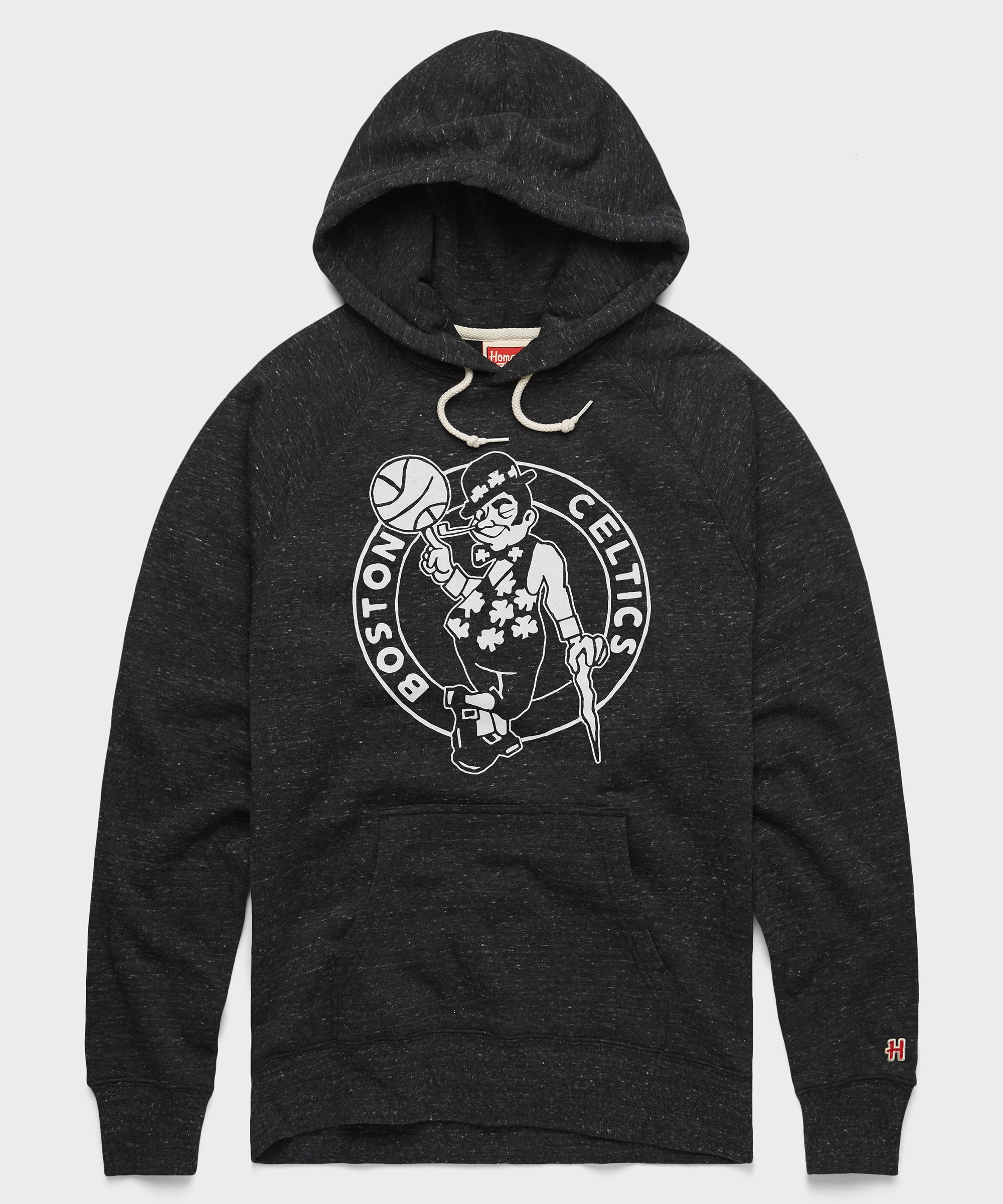 Boston Celtics Blacktop Logo Hoodie Charcoal