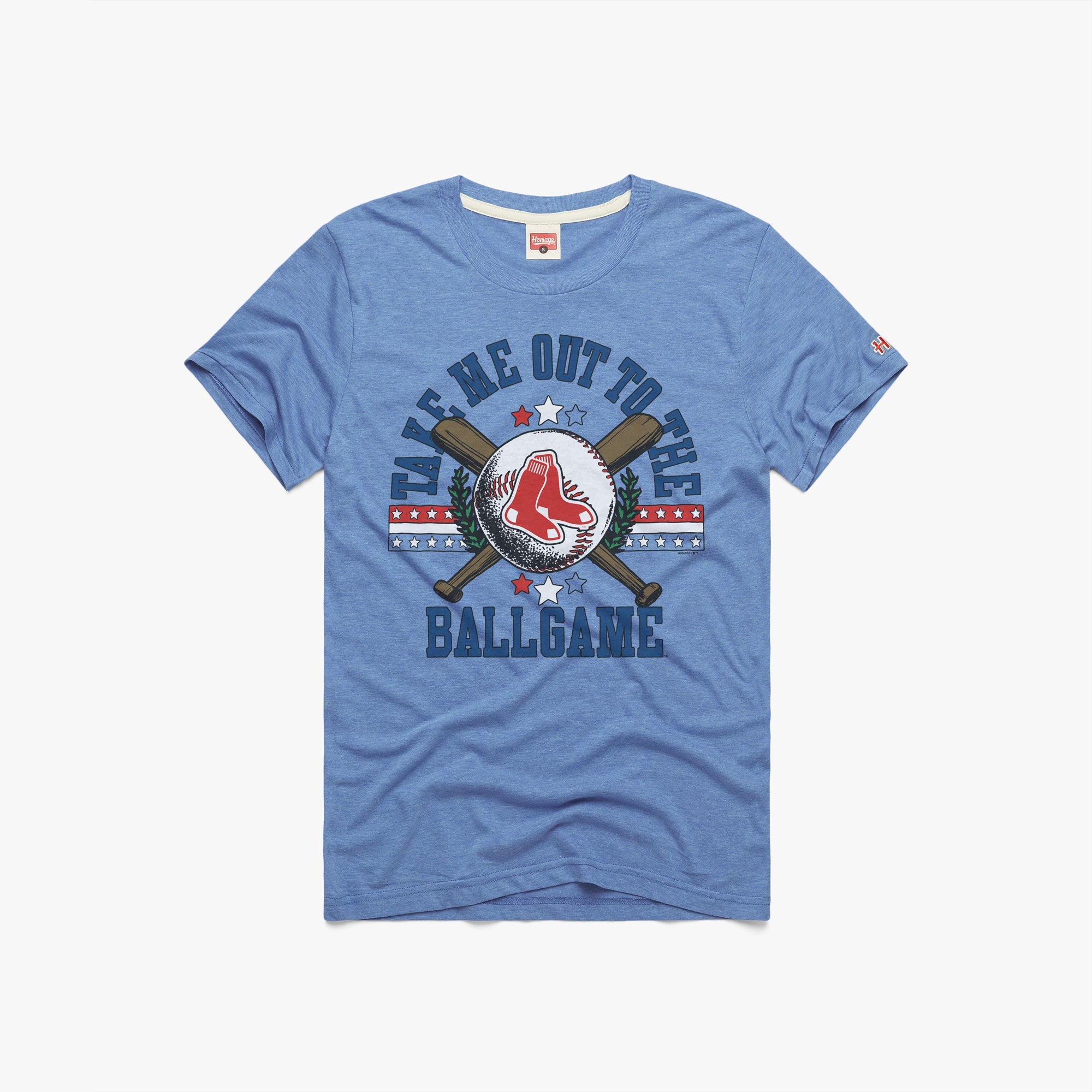 Boston Red Sox Take Me Out To The Ballgame Light Blue