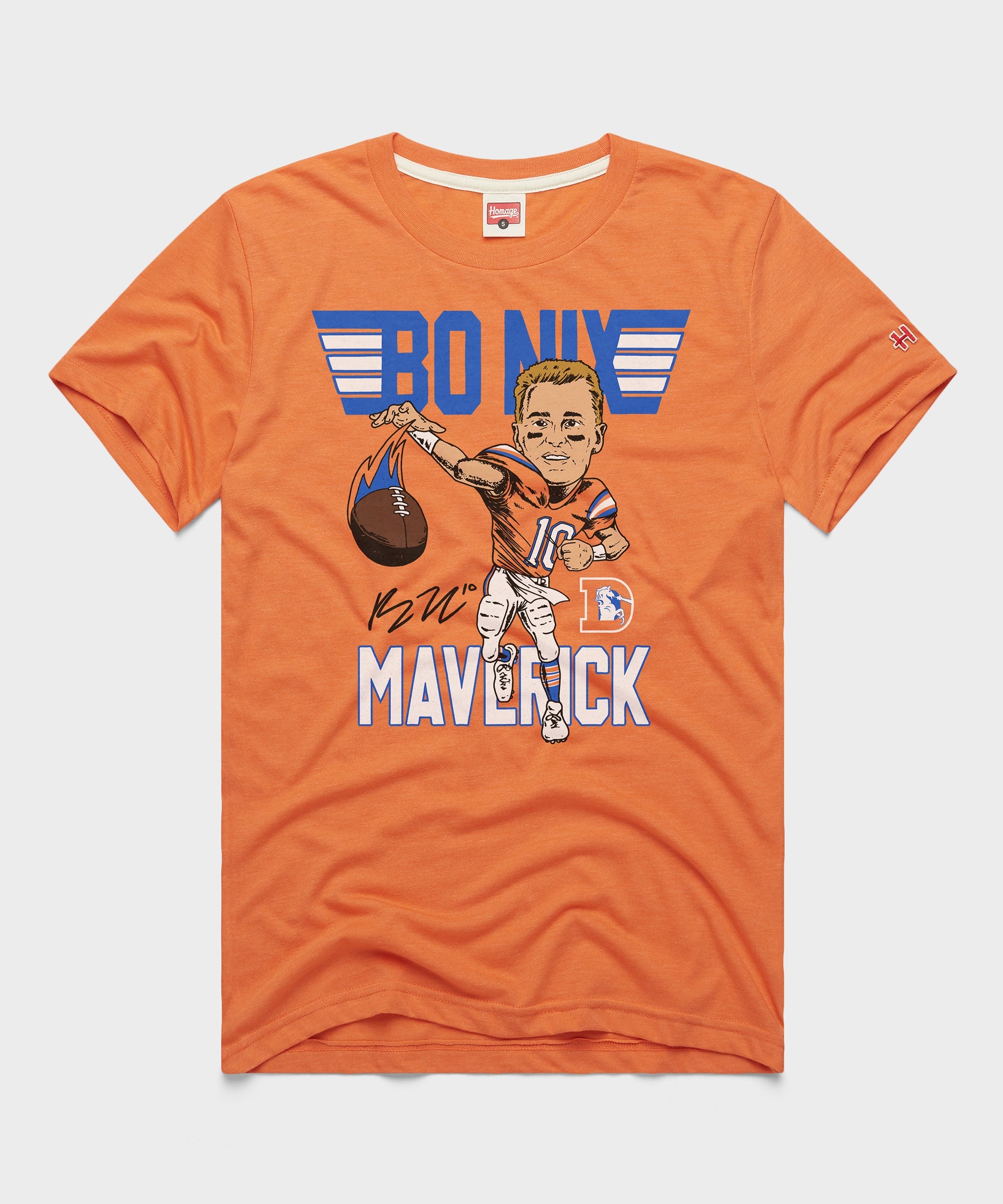 Broncos Bo Nix Maverick Signature Orange