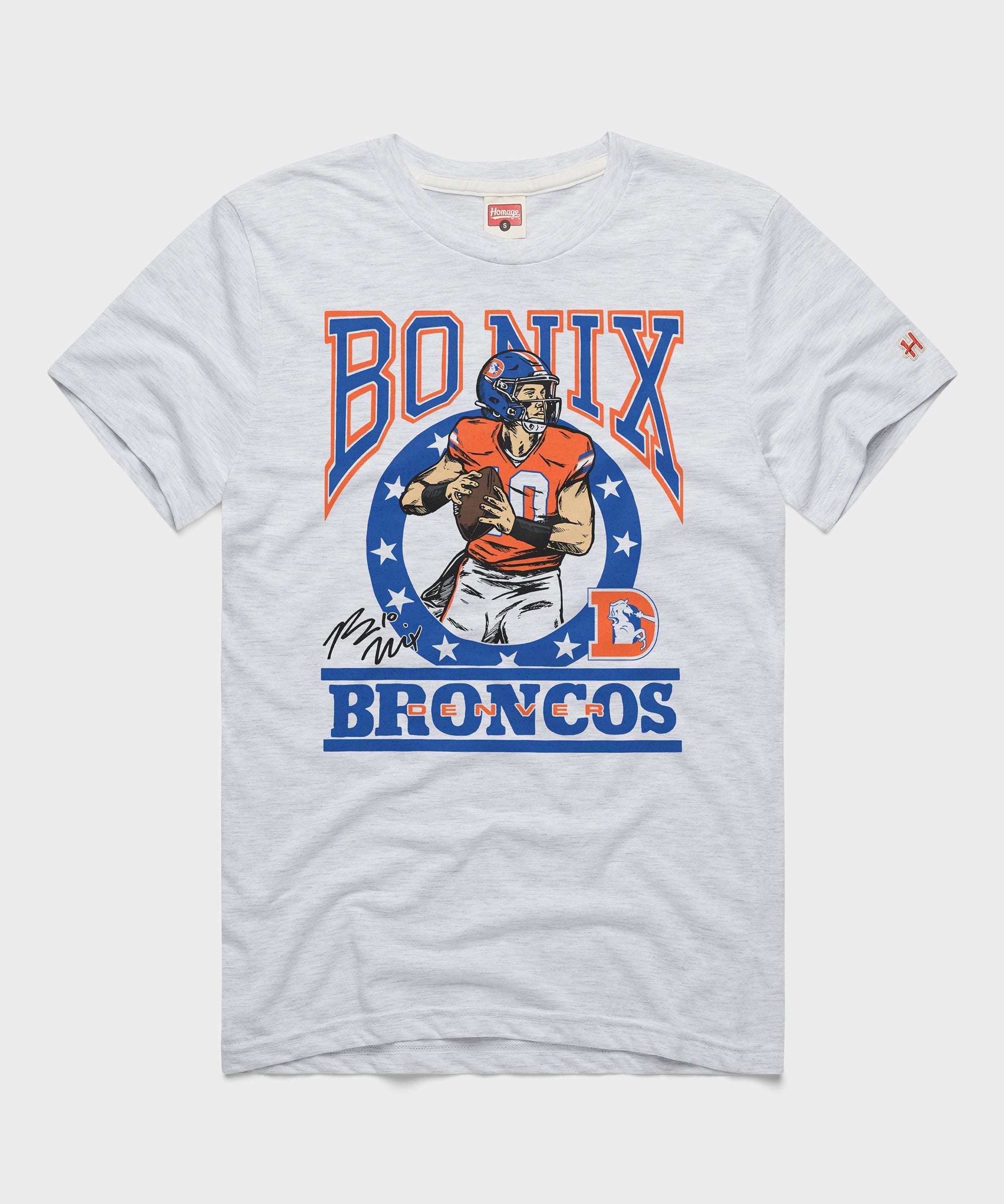 Broncos Bo Nix Signature Ash