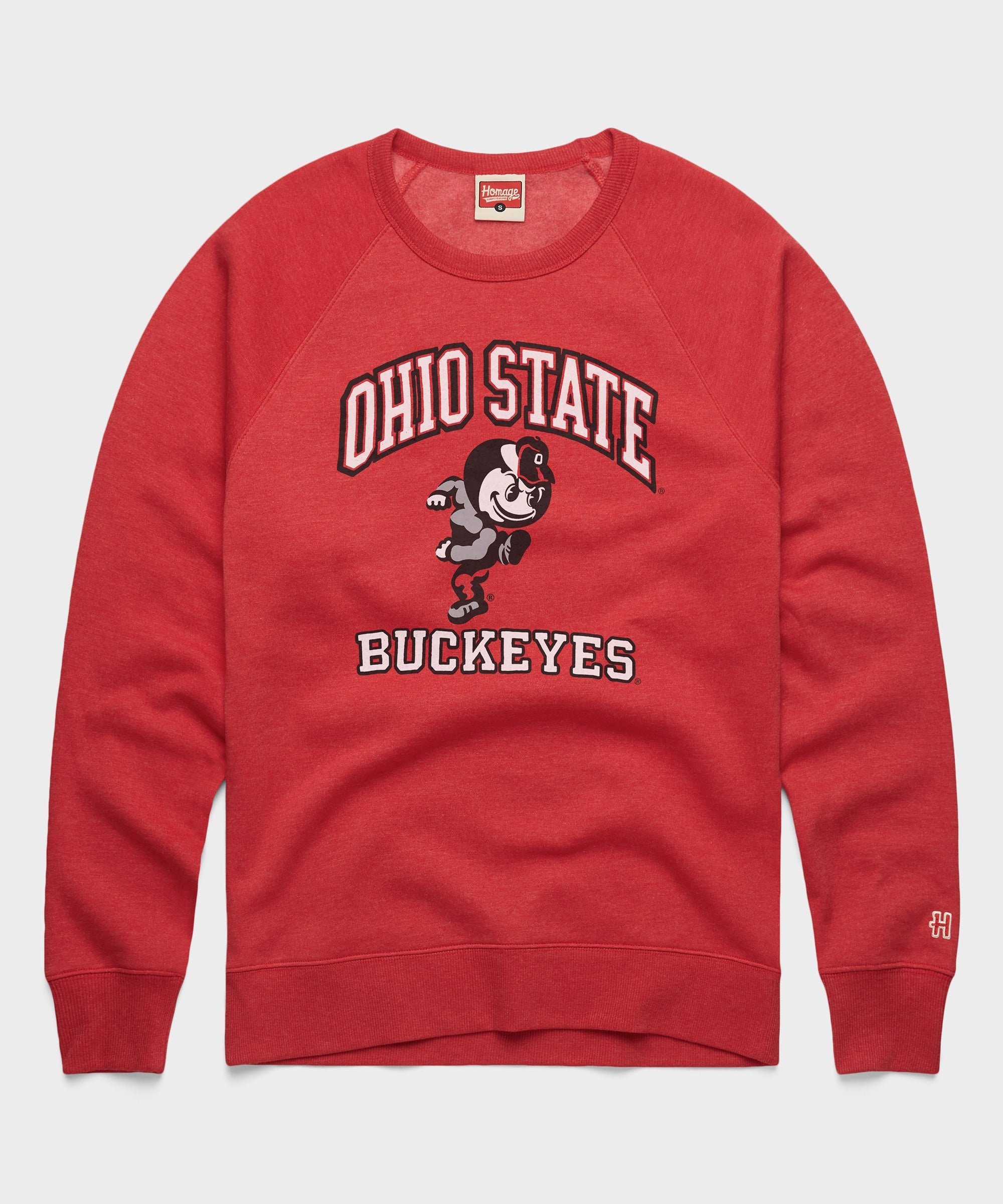 Brutus Buckeye Crewneck Red