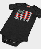 Buckeye Nation Flag Baby One Piece