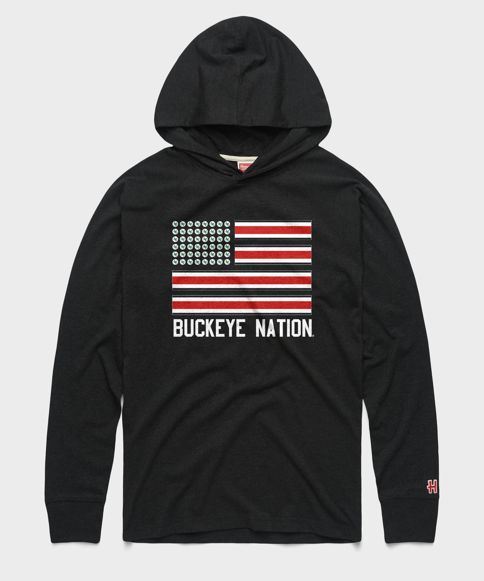Buckeye Nation Flag Lightweight Hoodie