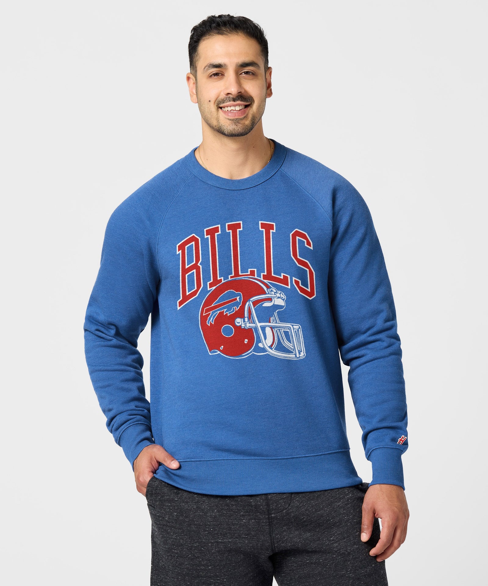 Buffalo Bills Helmet Retro Crewneck