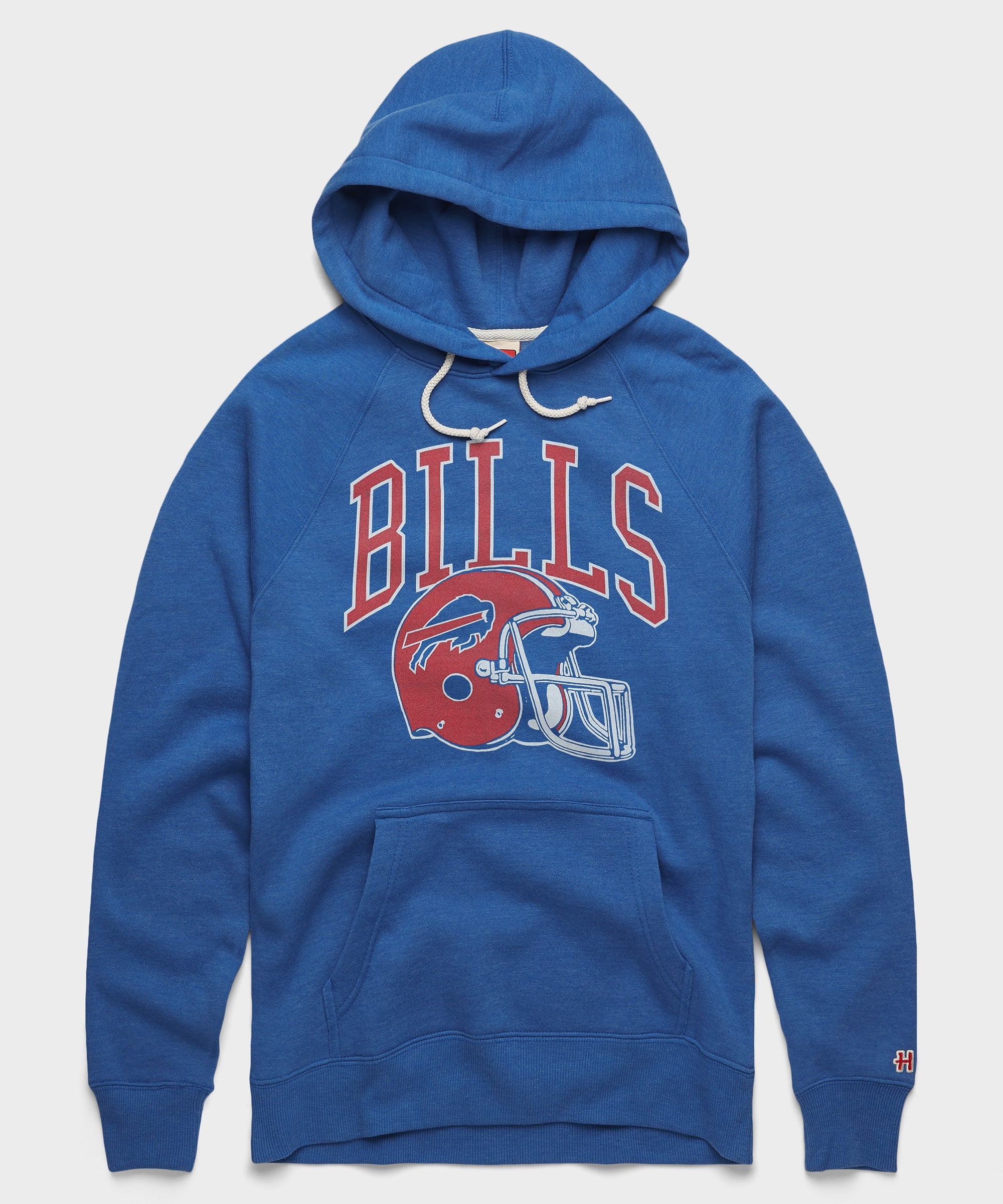 Buffalo Bills Helmet Retro Hoodie Royal Blue