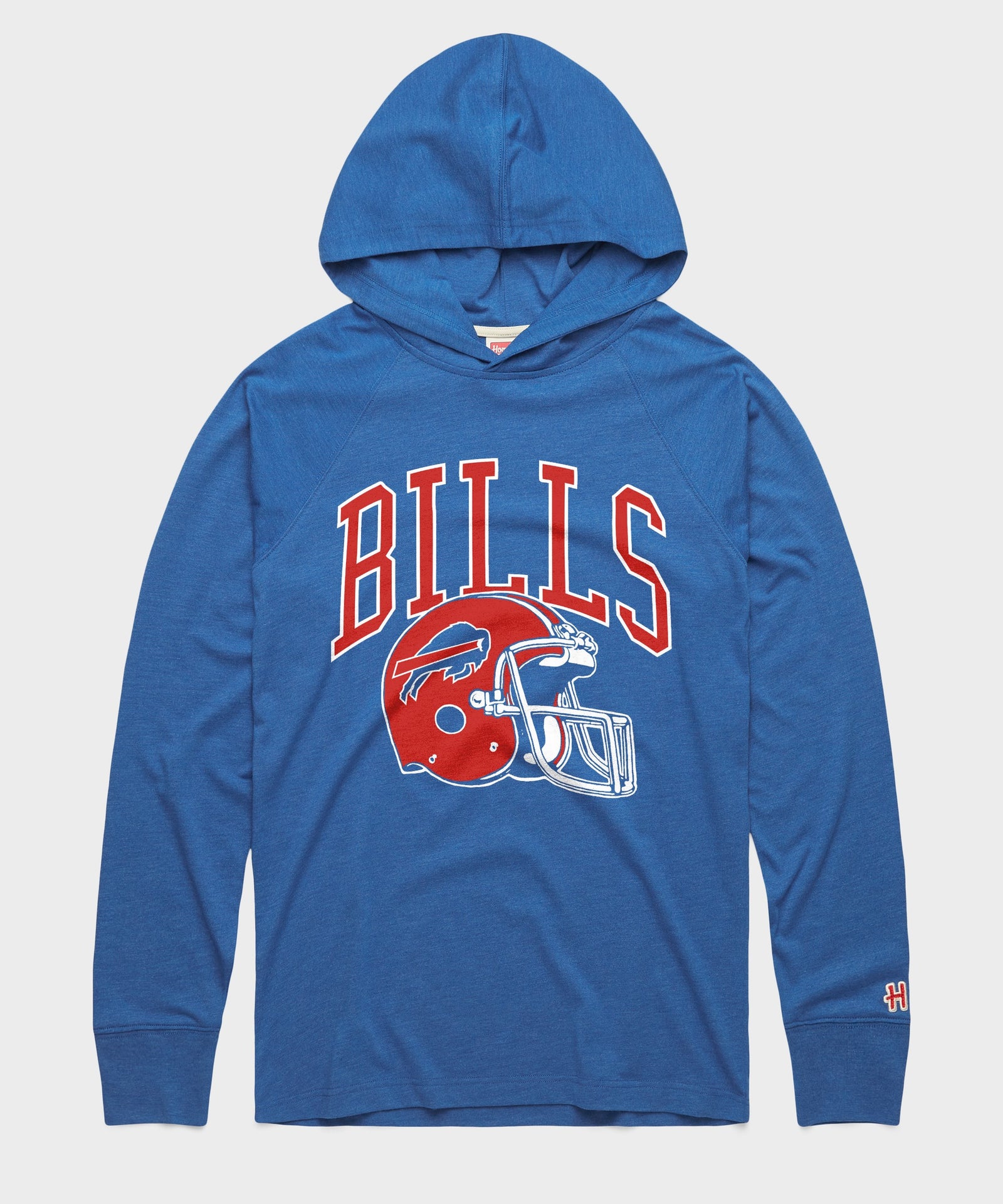 Buffalo Bills Helmet Retro Lightweight Hoodie