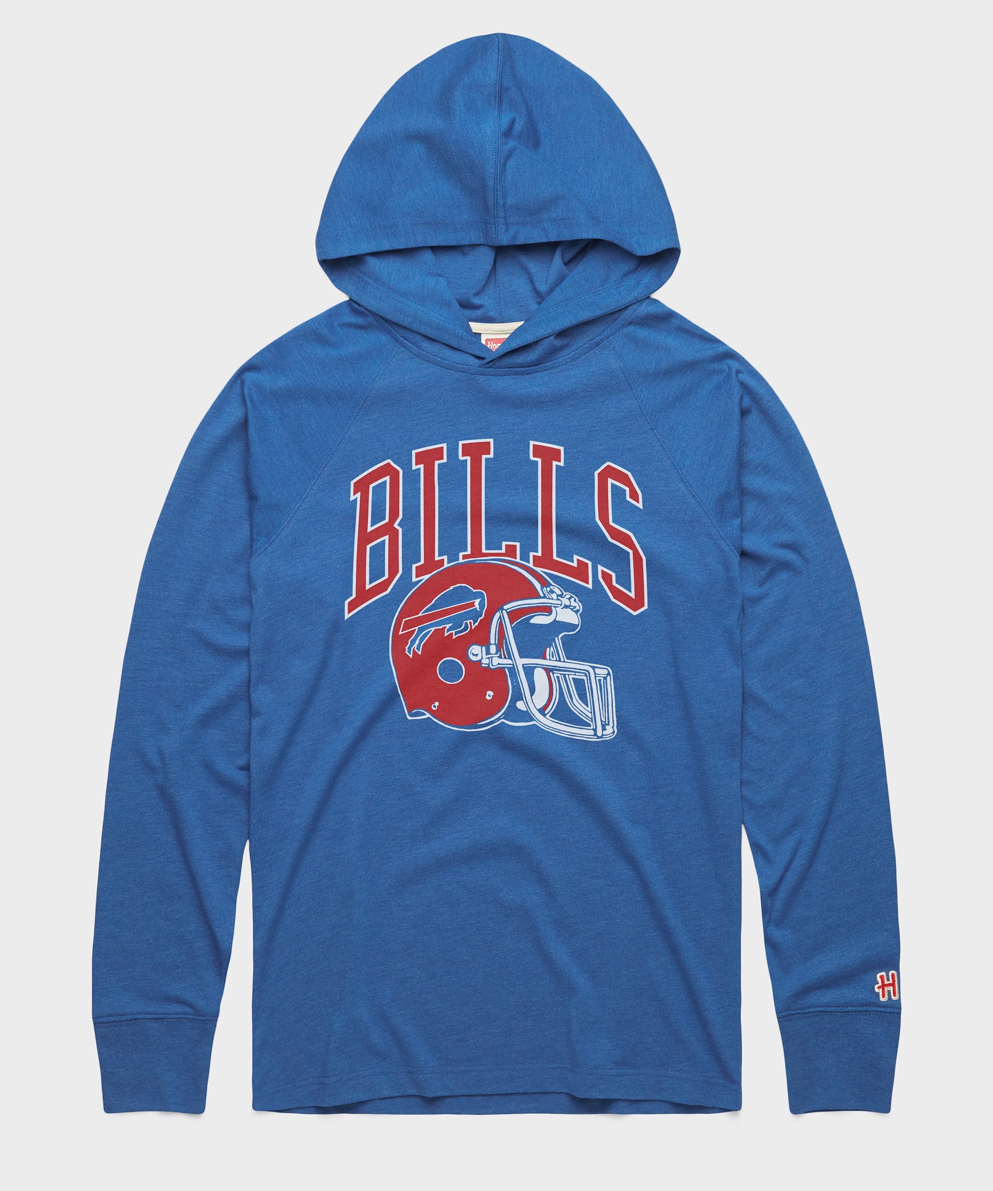 Buffalo Bills Helmet Retro Lightweight Hoodie