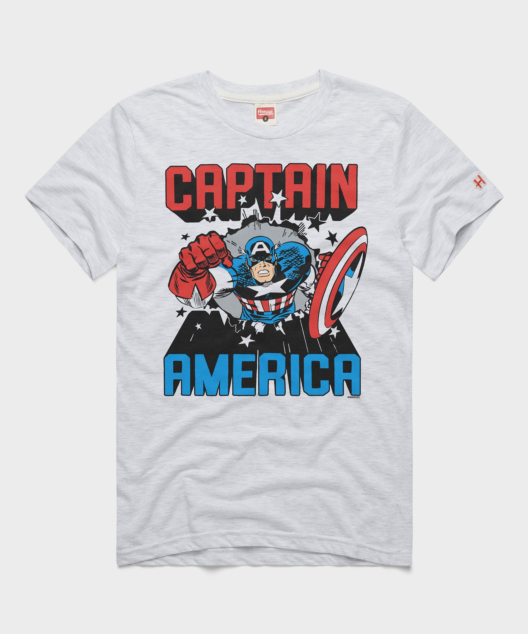Captain America Bustin' Through