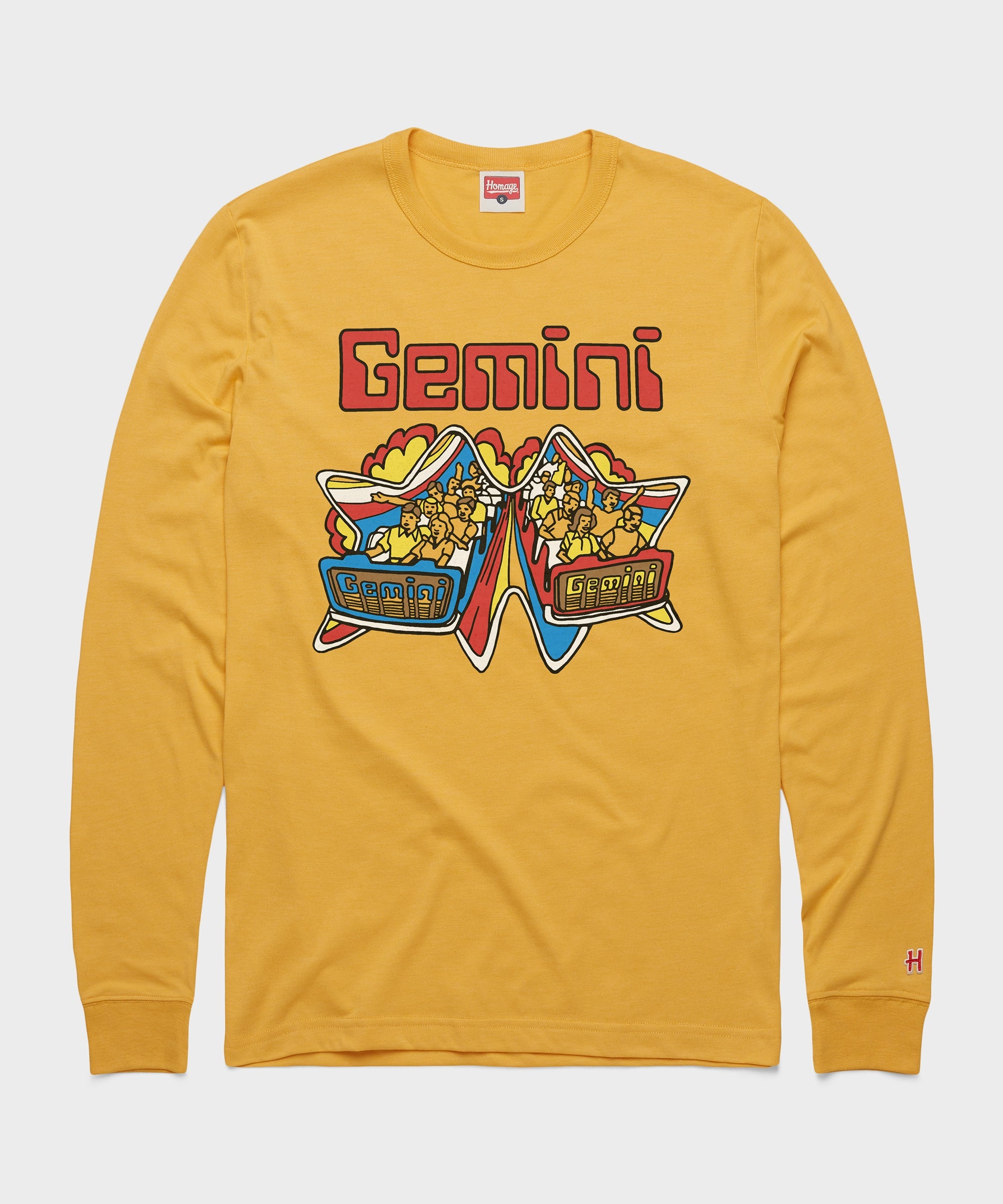Cedar Point Gemini Blue Vs Red Long Sleeve Tee