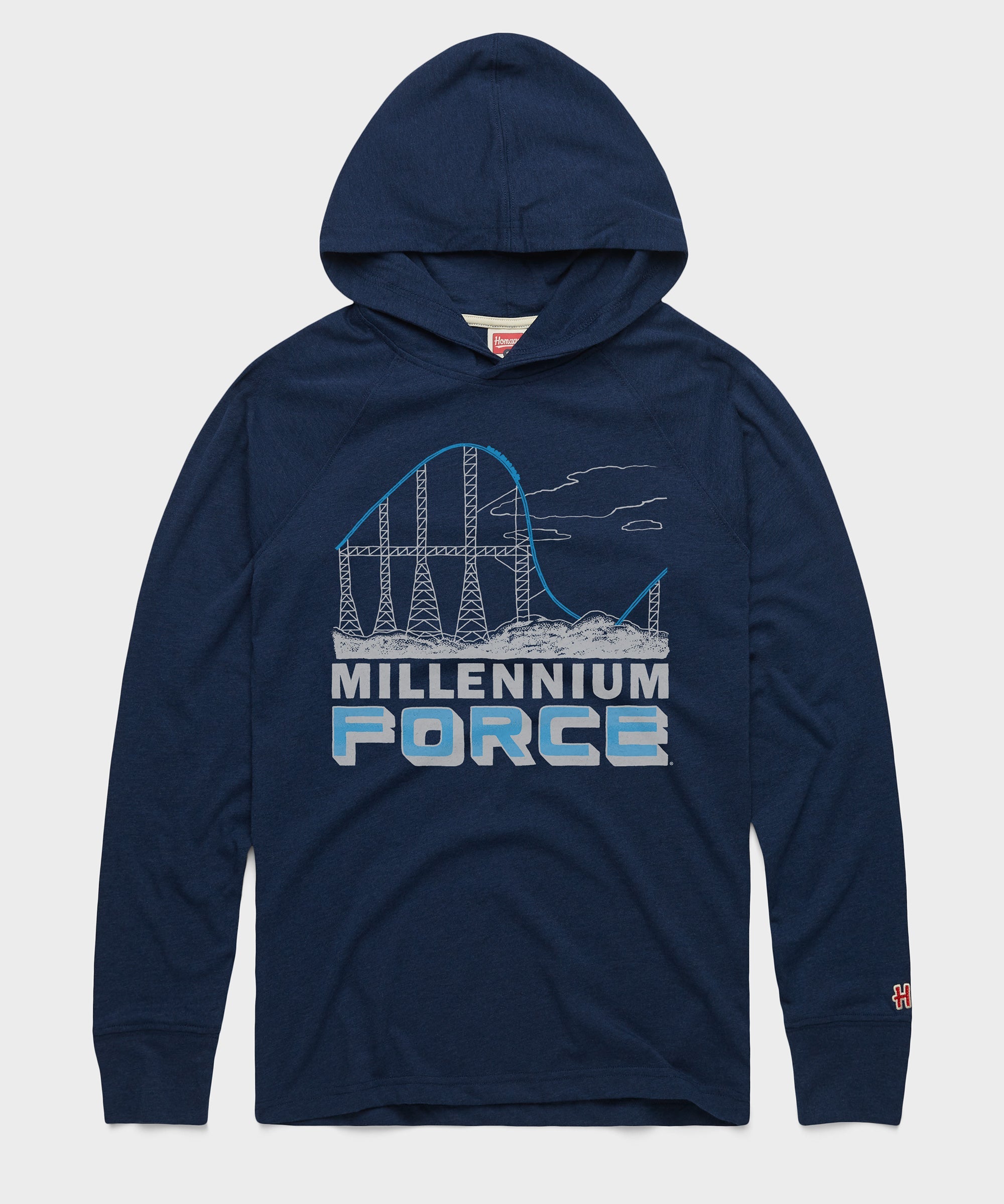 Cedar Point Millennium Force Drop Lightweight Hoodie