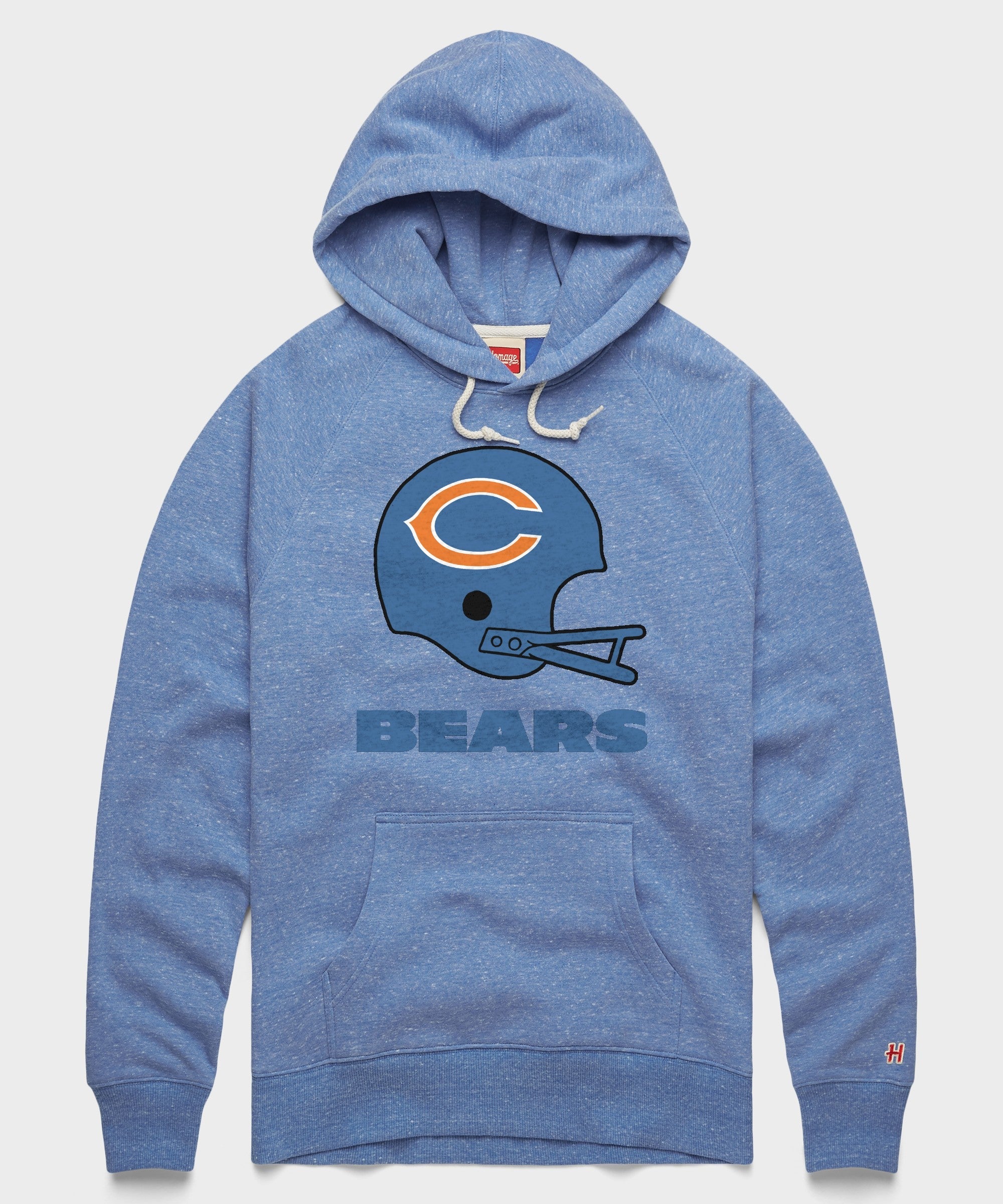 Chicago Bears Big Helmet Hoodie Light Blue