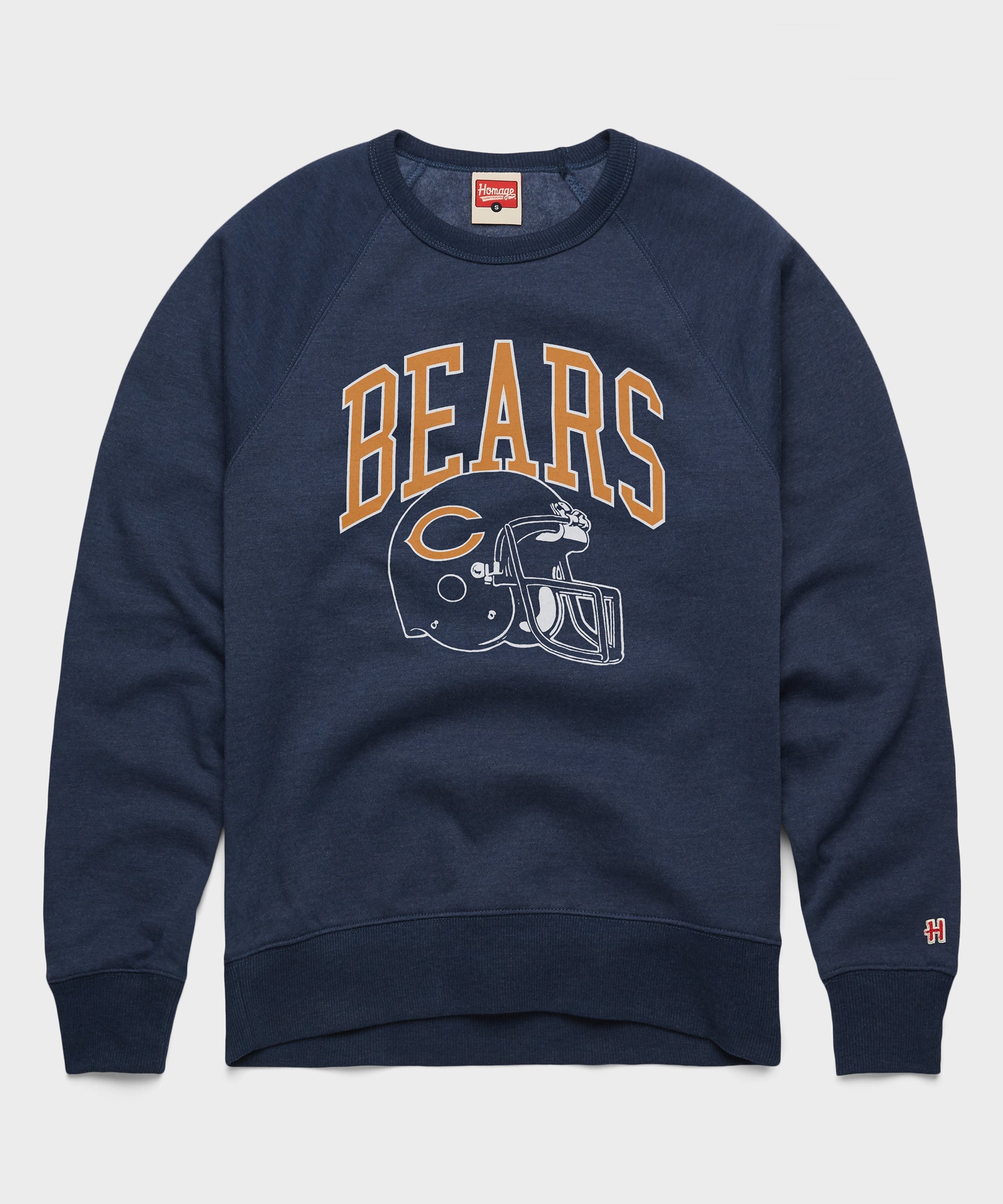 Chicago Bears Helmet Retro Crewneck