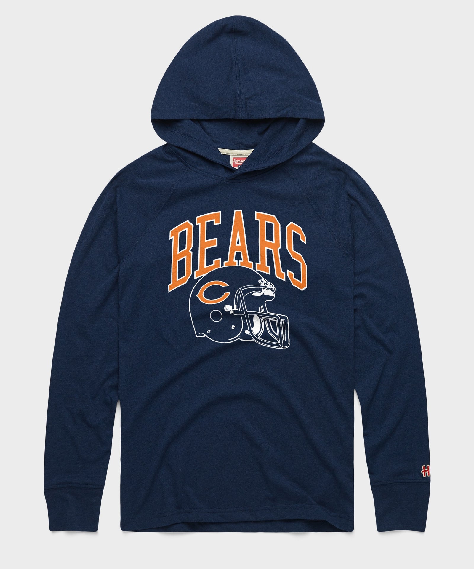 Chicago Bears Helmet Retro Lightweight Hoodie