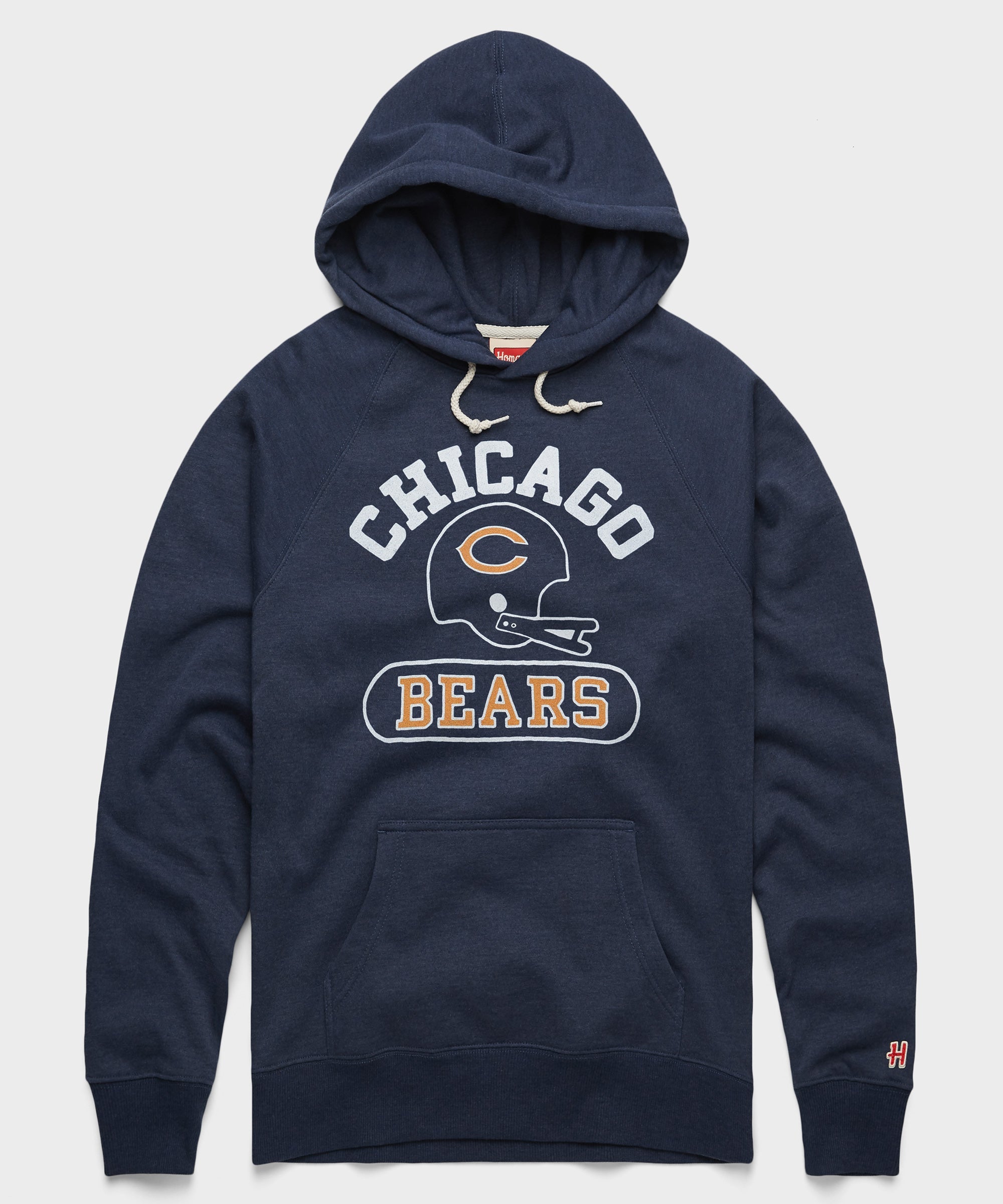 Chicago Bears Throwback Helmet Hoodie Navy