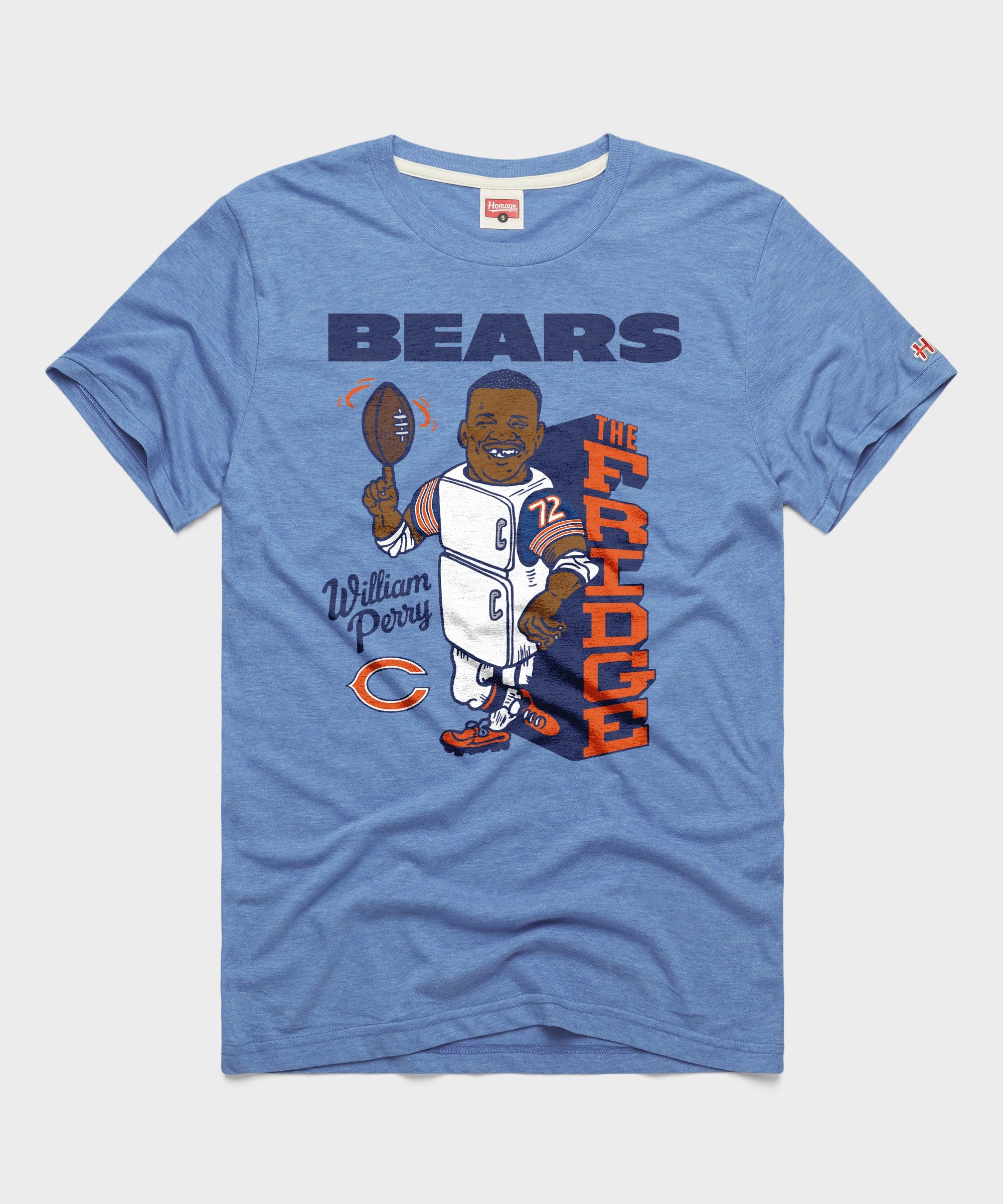 William Perry Design Chicago Bears William Perry | Retro NFL Player T-Shirt – HOMAGE