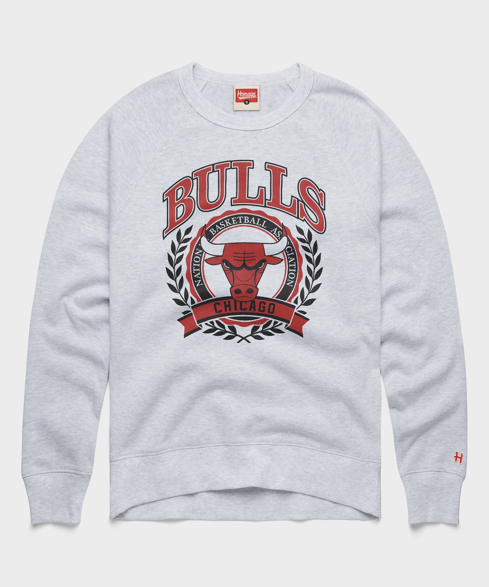 Chicago Bulls Crest Crewneck Ash