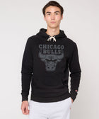 Chicago Bulls Logo Blackout Hoodie