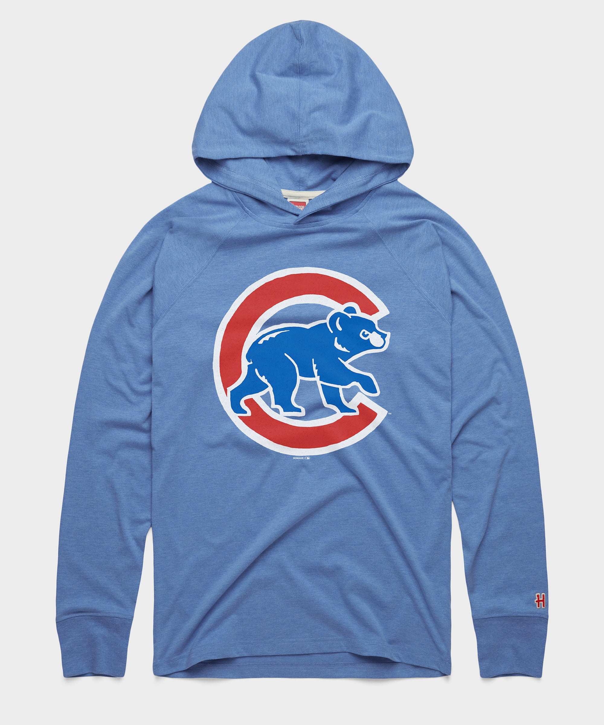 Chicago Cubs Alt Logo '97 Lightweight Hoodie Light Blue