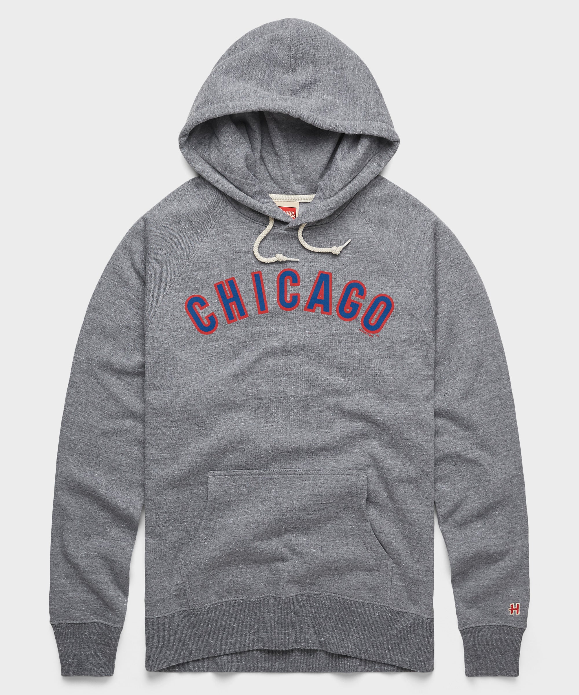 Chicago Cubs Jersey Logo '58 Hoodie Grey