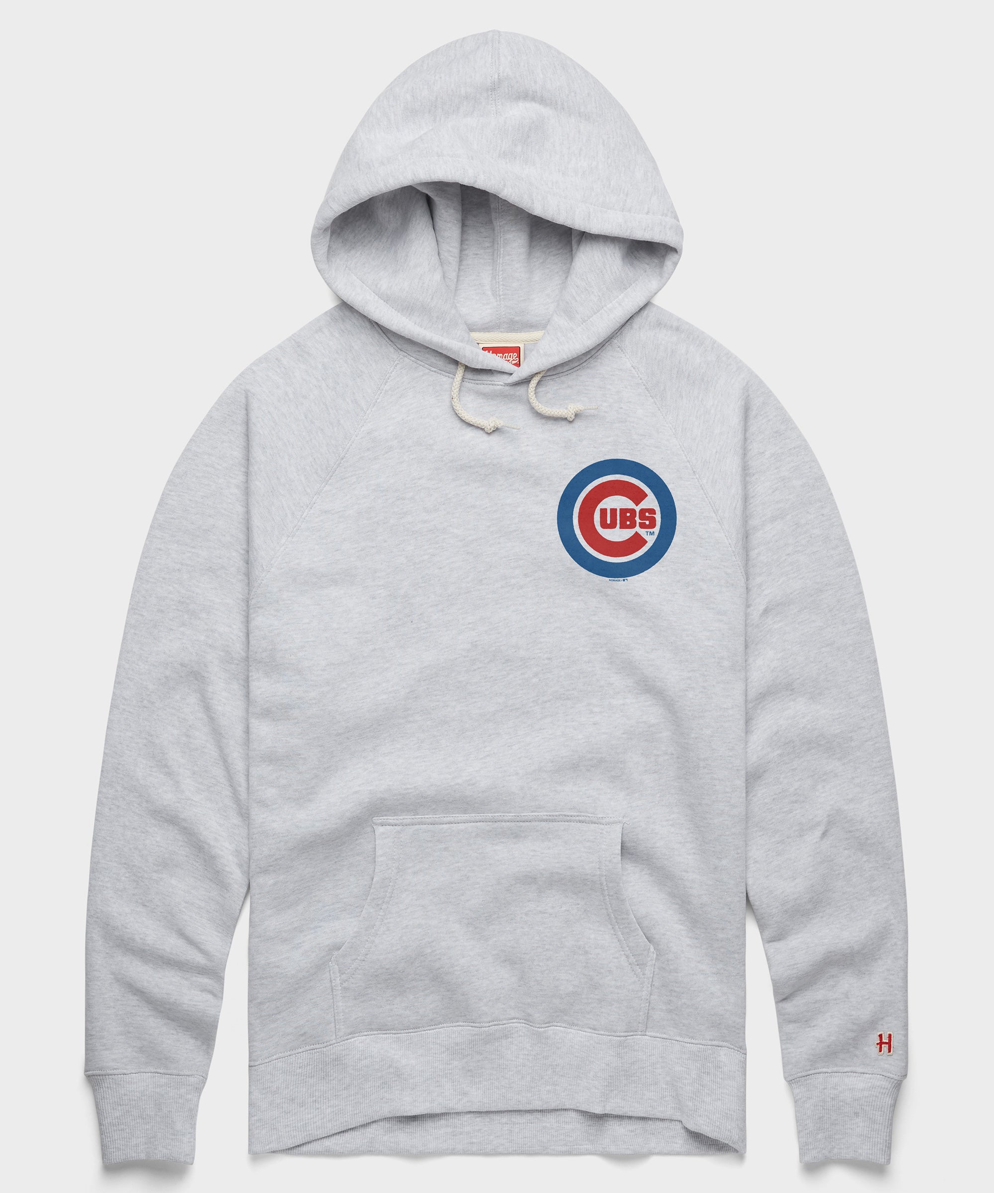 Chicago Cubs Jersey Logo '79 Hoodie Ash