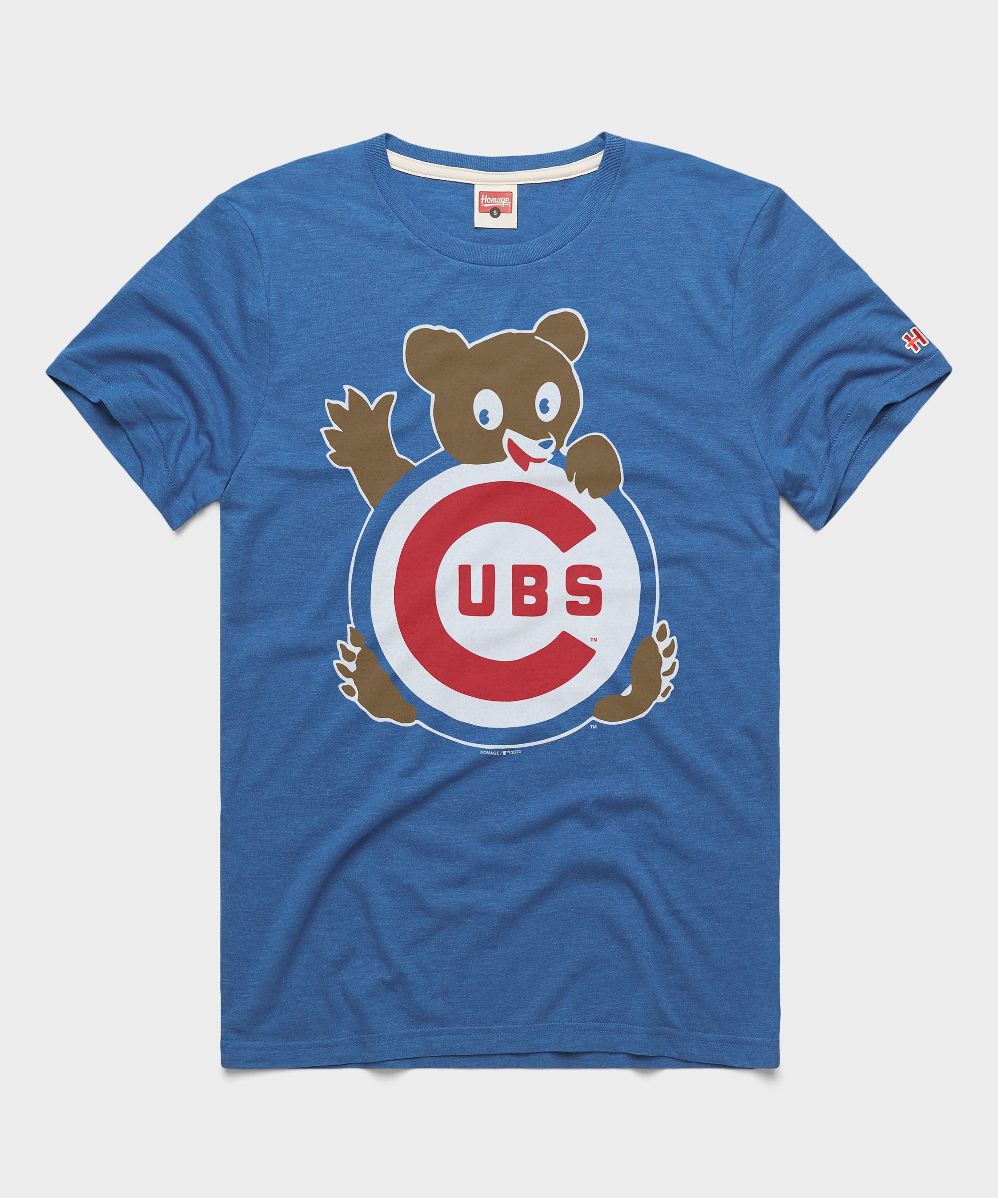 Chicago Cubs Retro Waving Bear Royal Blue