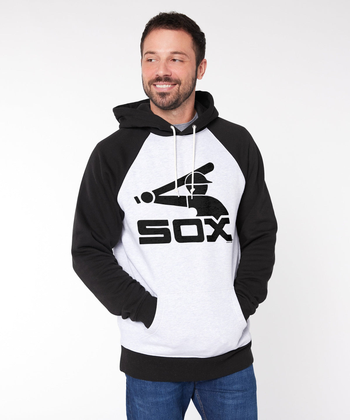Chicago White Sox '76 Blackout Colorblock Hoodie