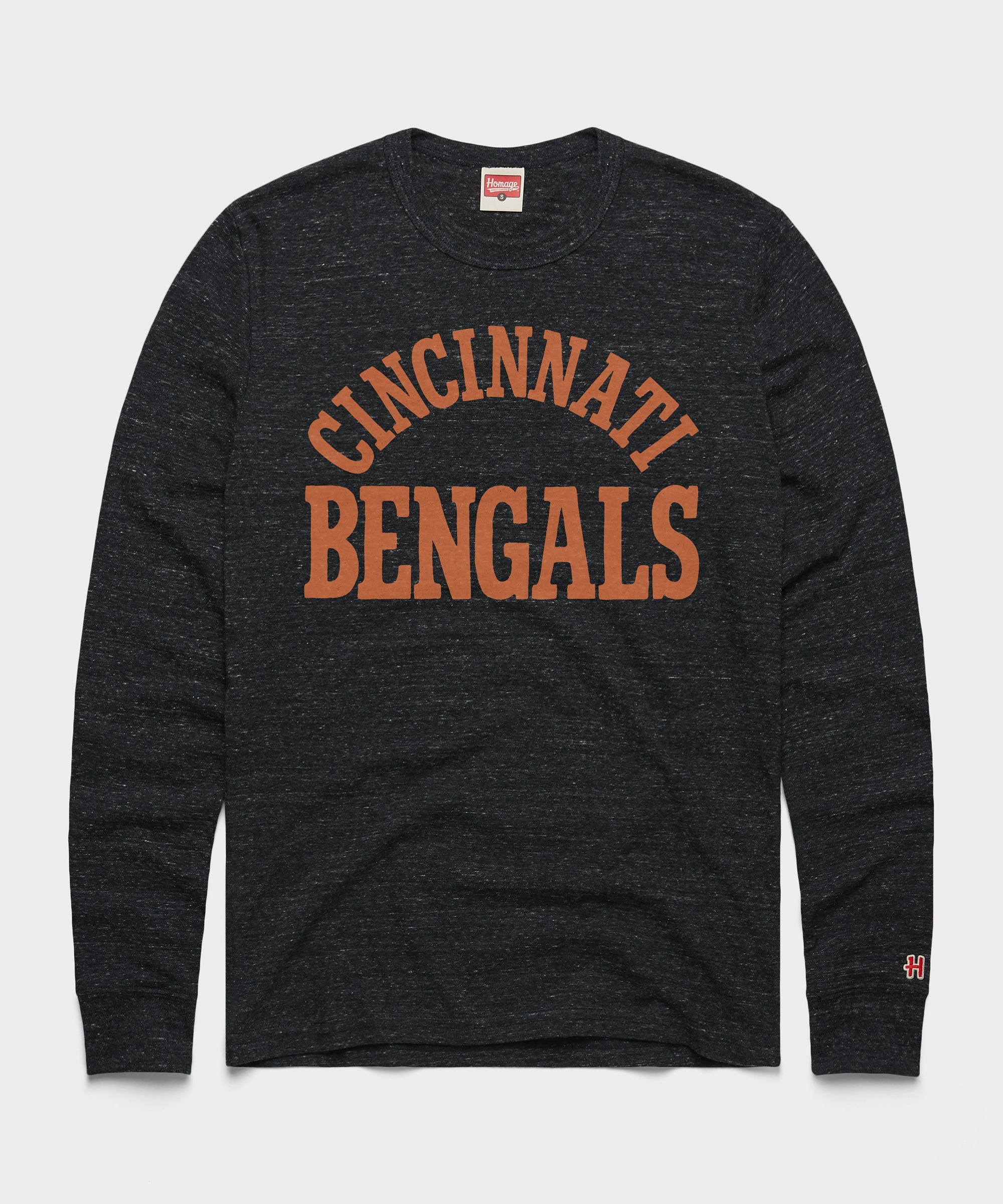 Cincinnati Bengals Classic Long Sleeve Tee Charcoal