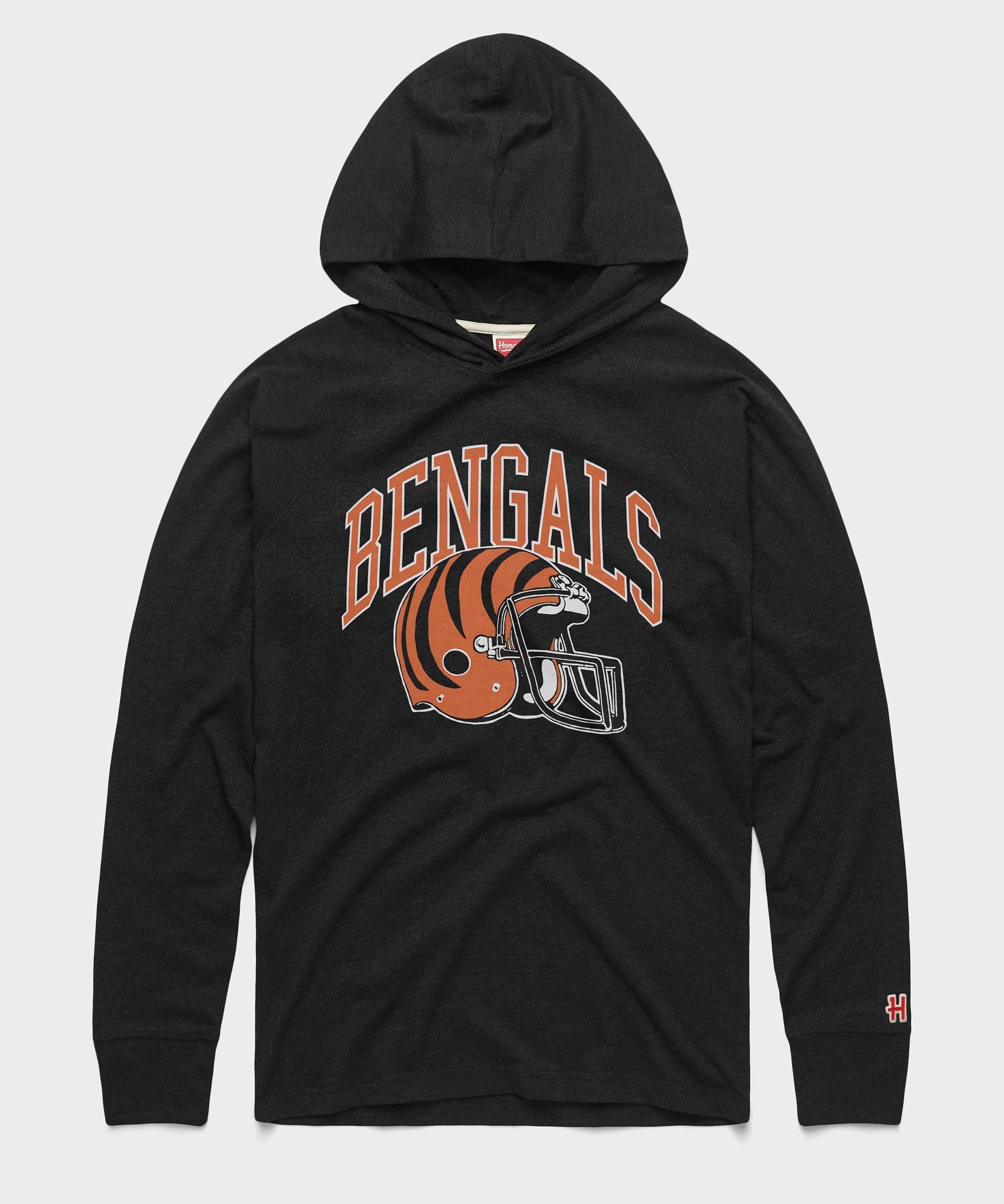 Cincinnati Bengals Helmet Lightweight Hoodie Charcoal