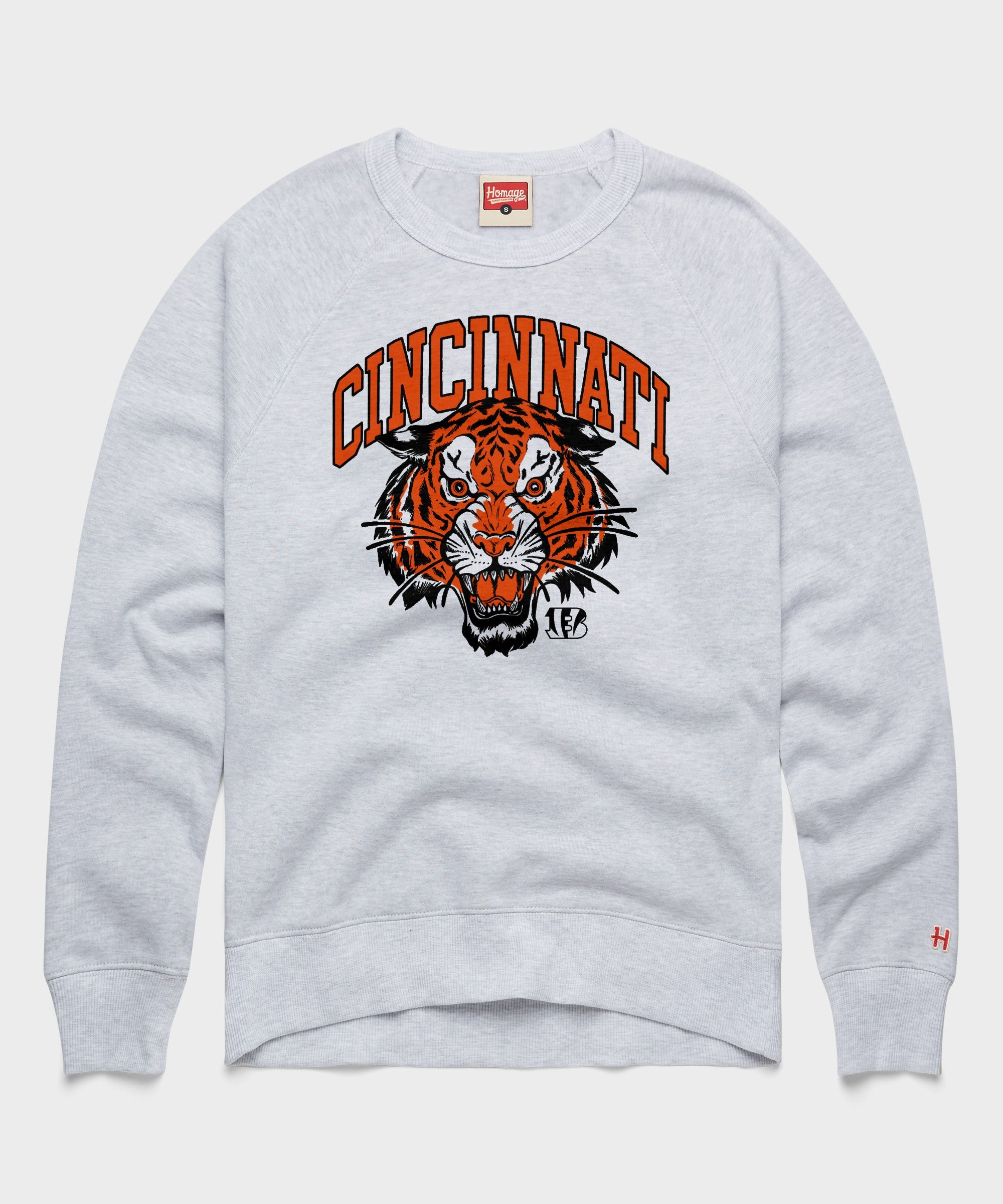 Cincinnati Bengals Tiger Head Crewneck