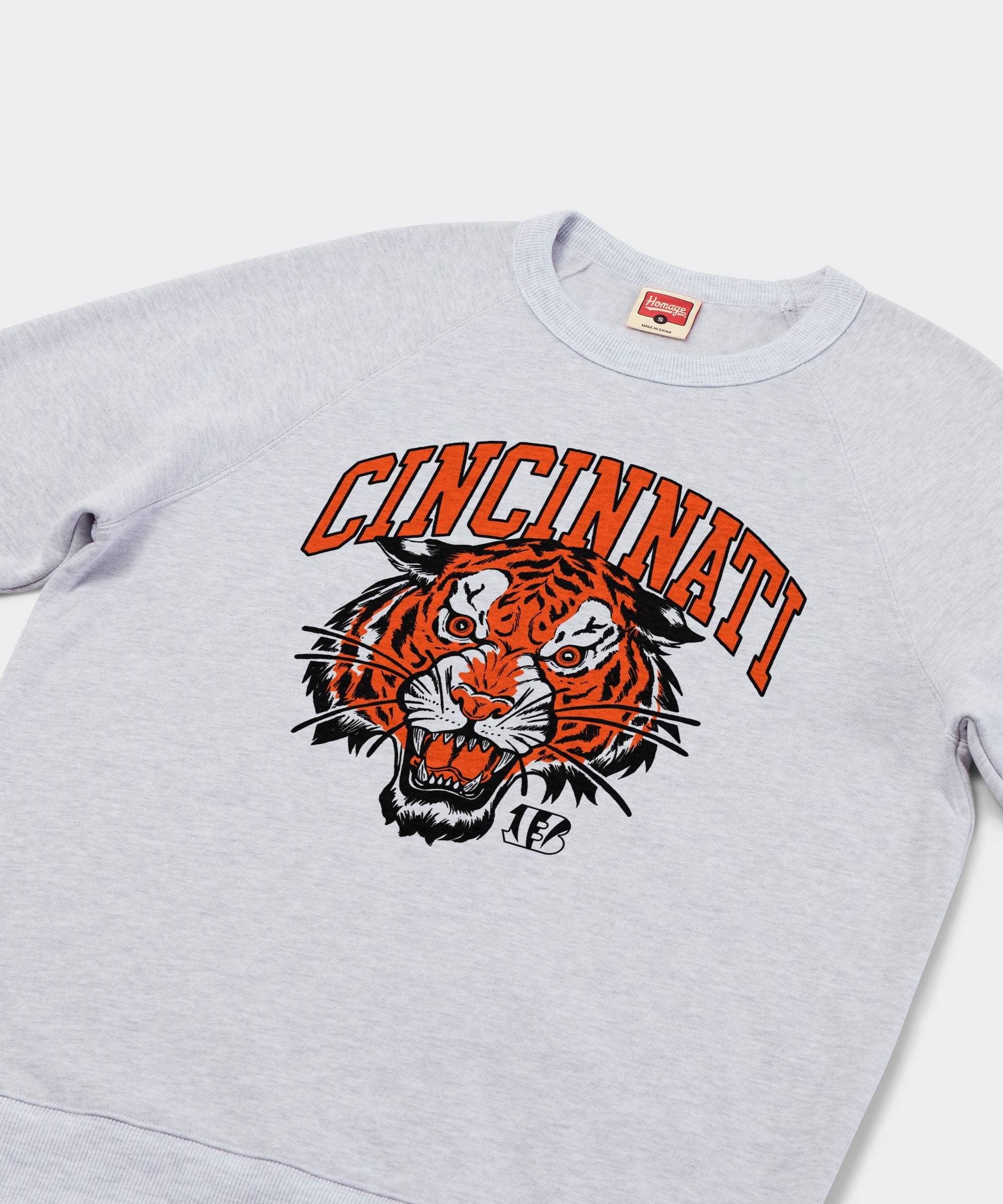Cincinnati Bengals Tiger Head Crewneck