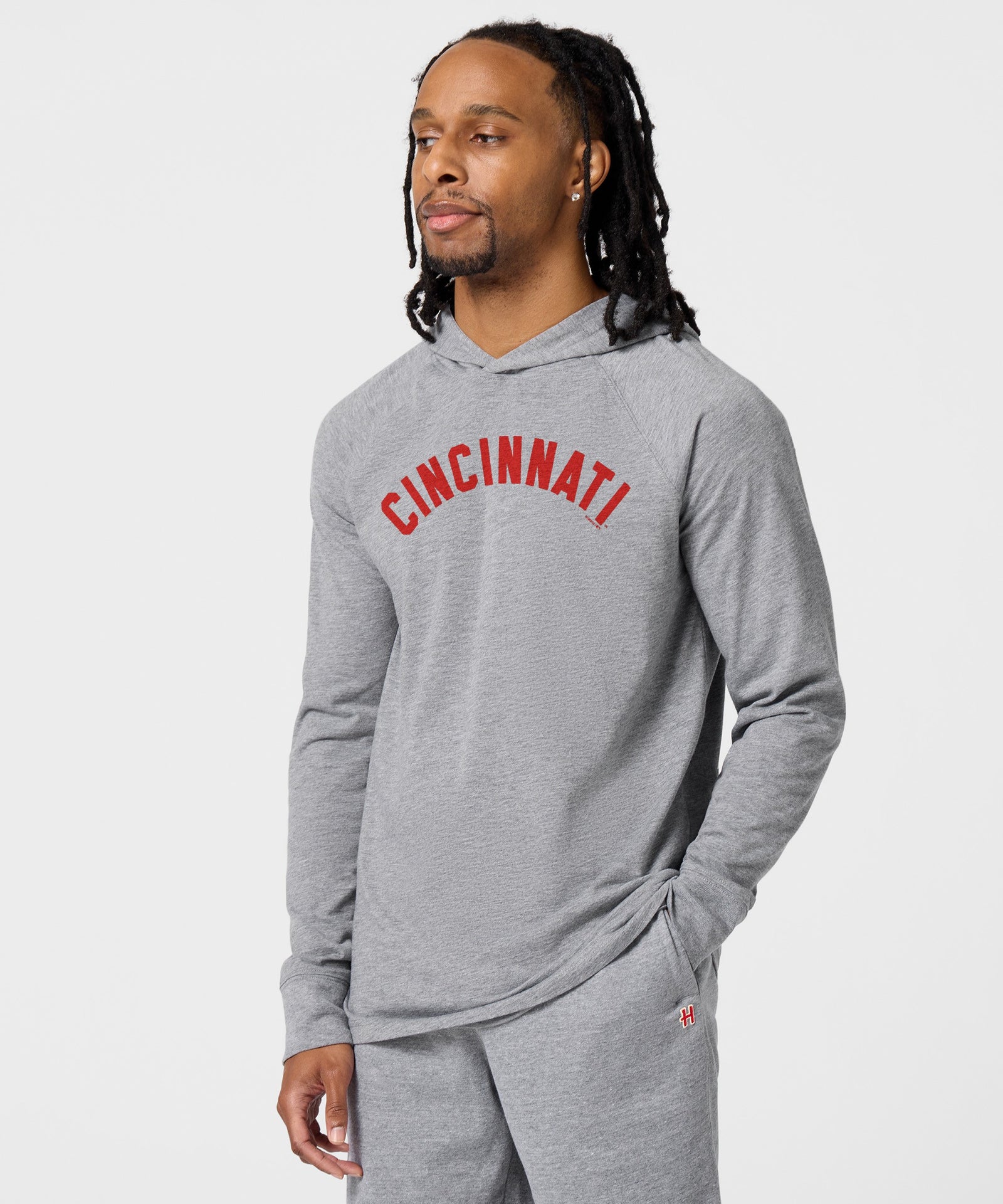 Cincinnati Reds Jersey Logo '67 Lightweight Hoodie