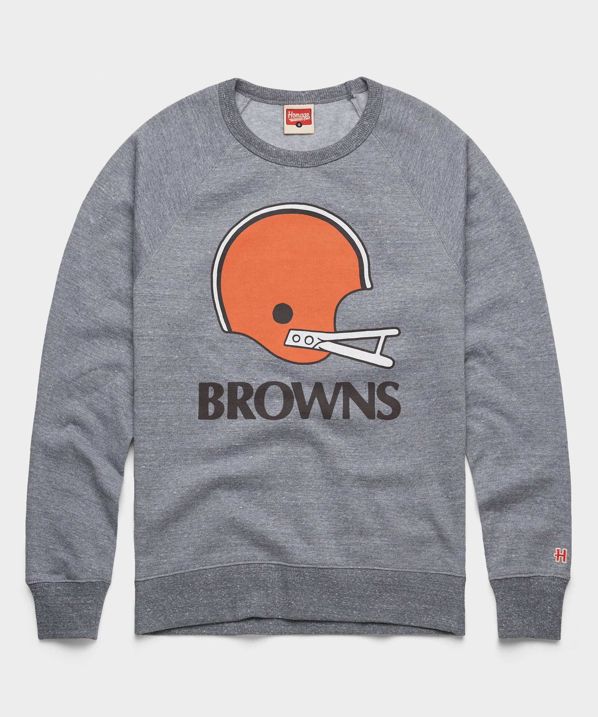 Cleveland Browns Big Helmet Crewneck