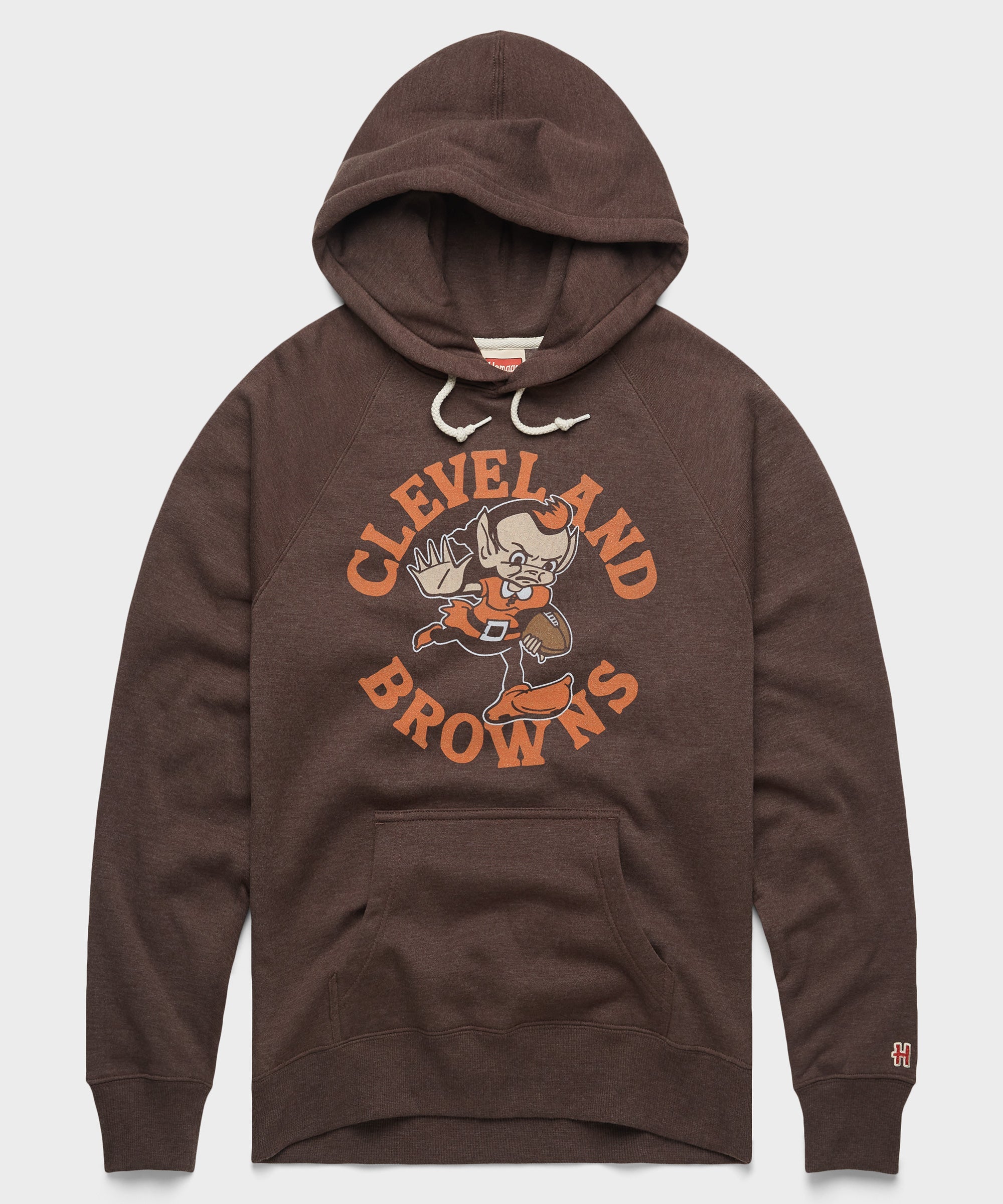Cleveland Browns Brownie Stiff Arm Hoodie Brown