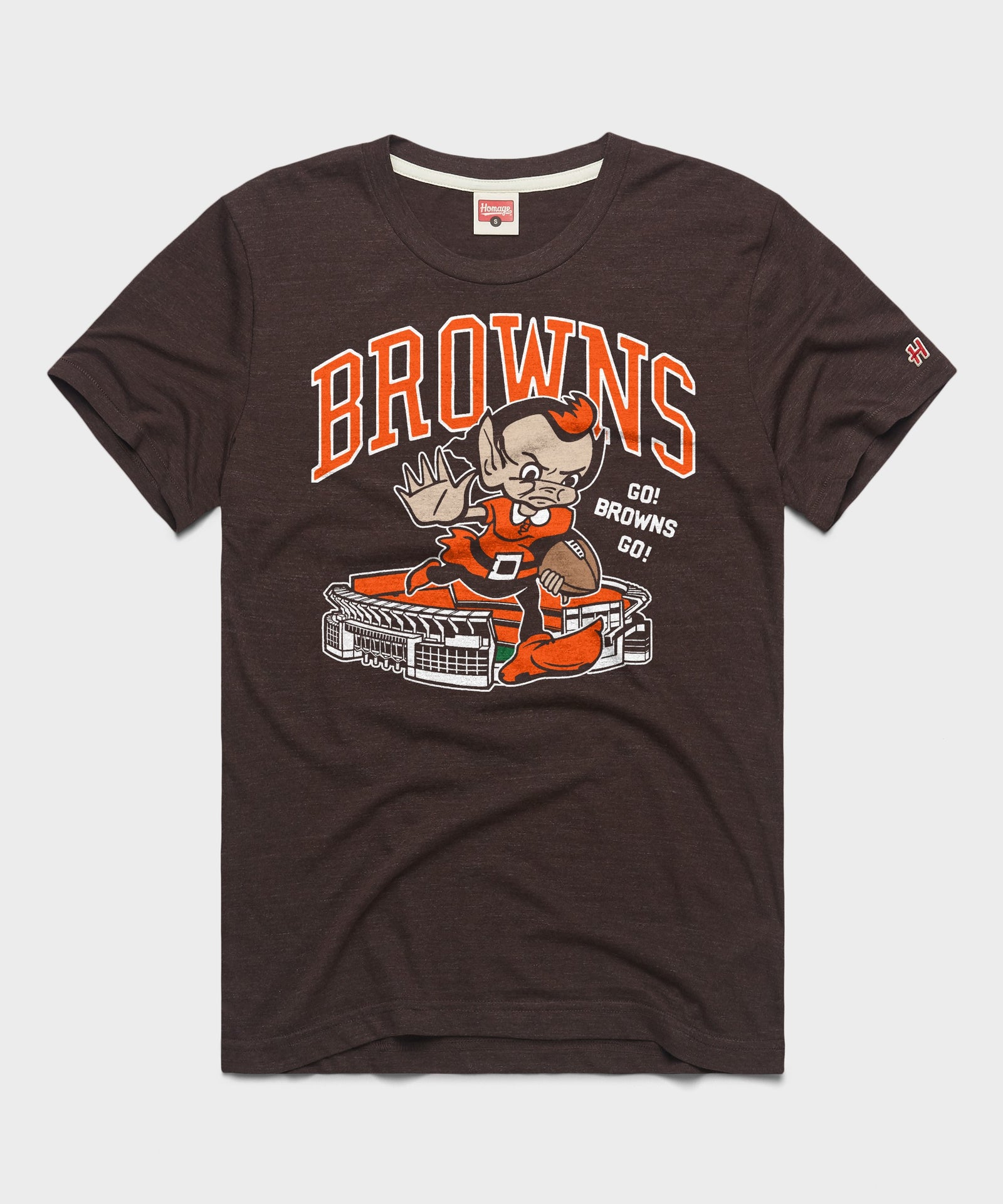 Cleveland Browns Brownie Stiff Arm Stadium