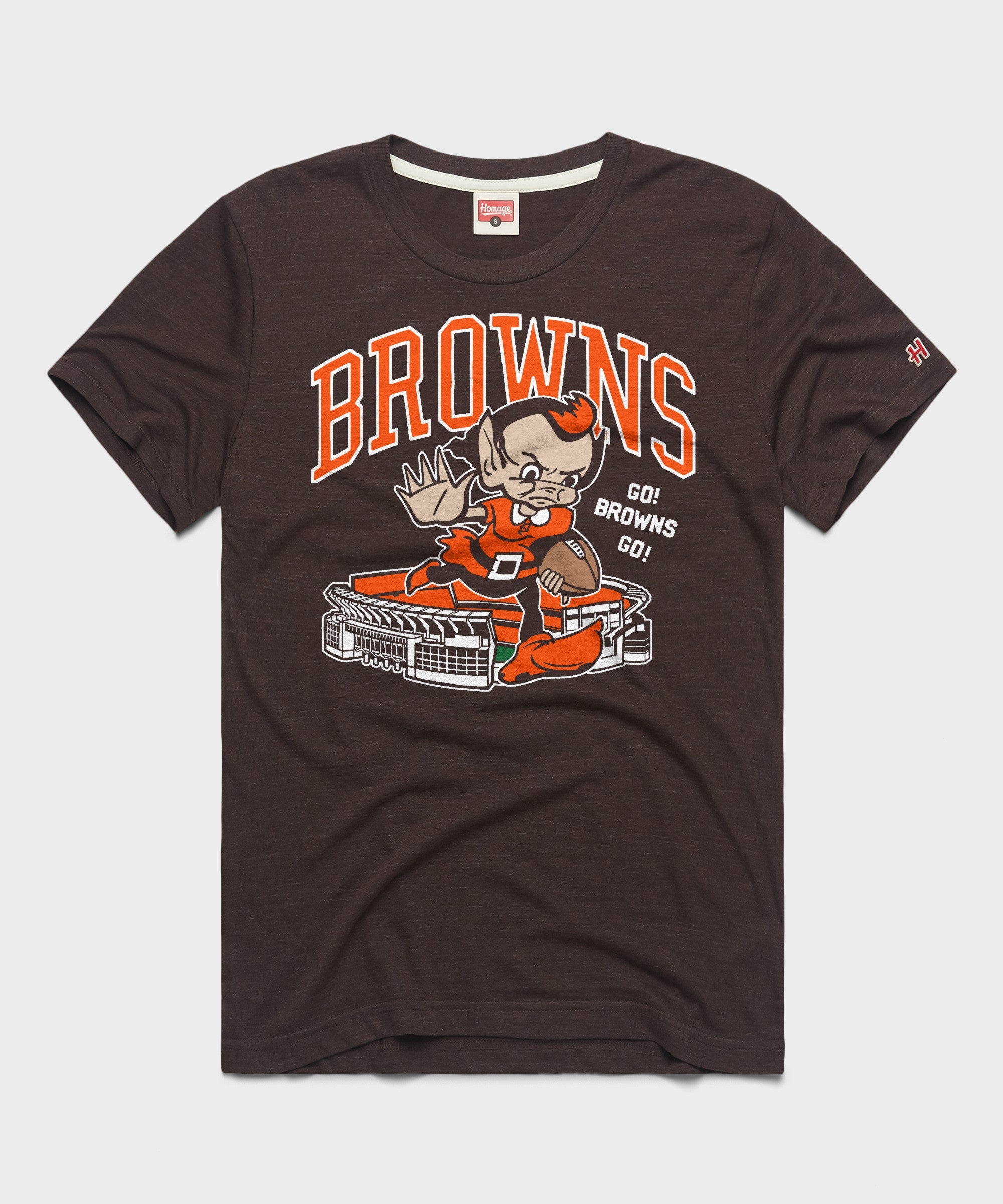 Cleveland Browns Brownie Stiff Arm Stadium
