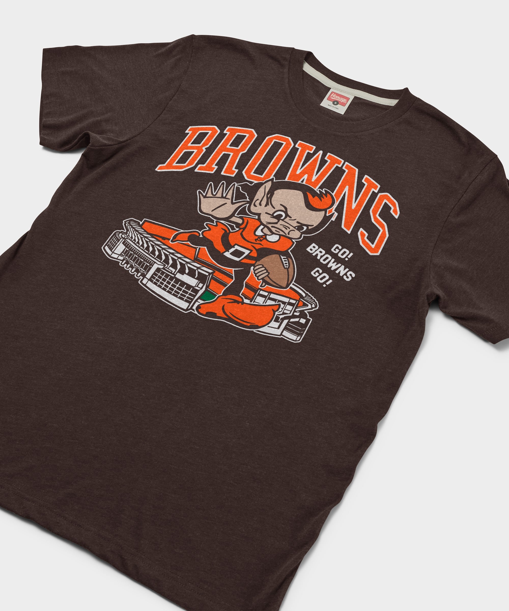Cleveland Browns Brownie Stiff Arm Stadium